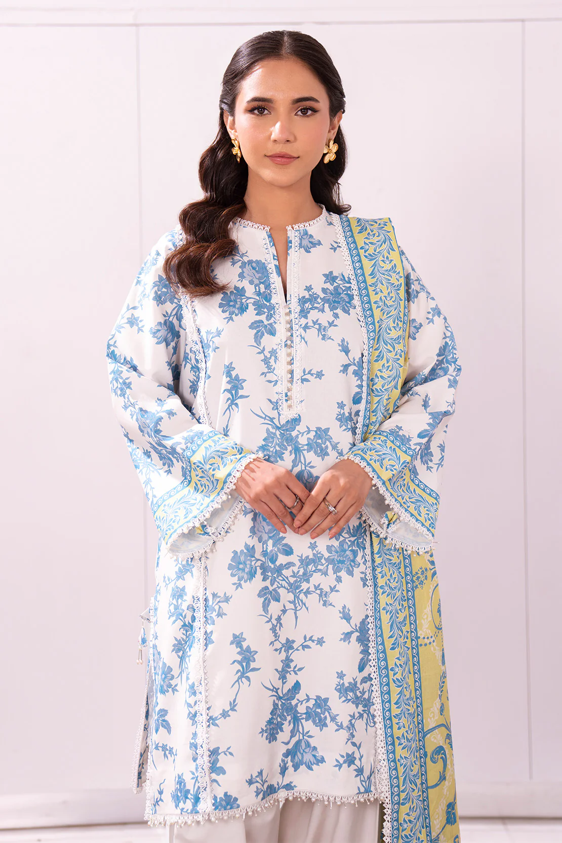 Printed - 2 Pc Lawn Suit (Lawn Dupatta) - Image 6