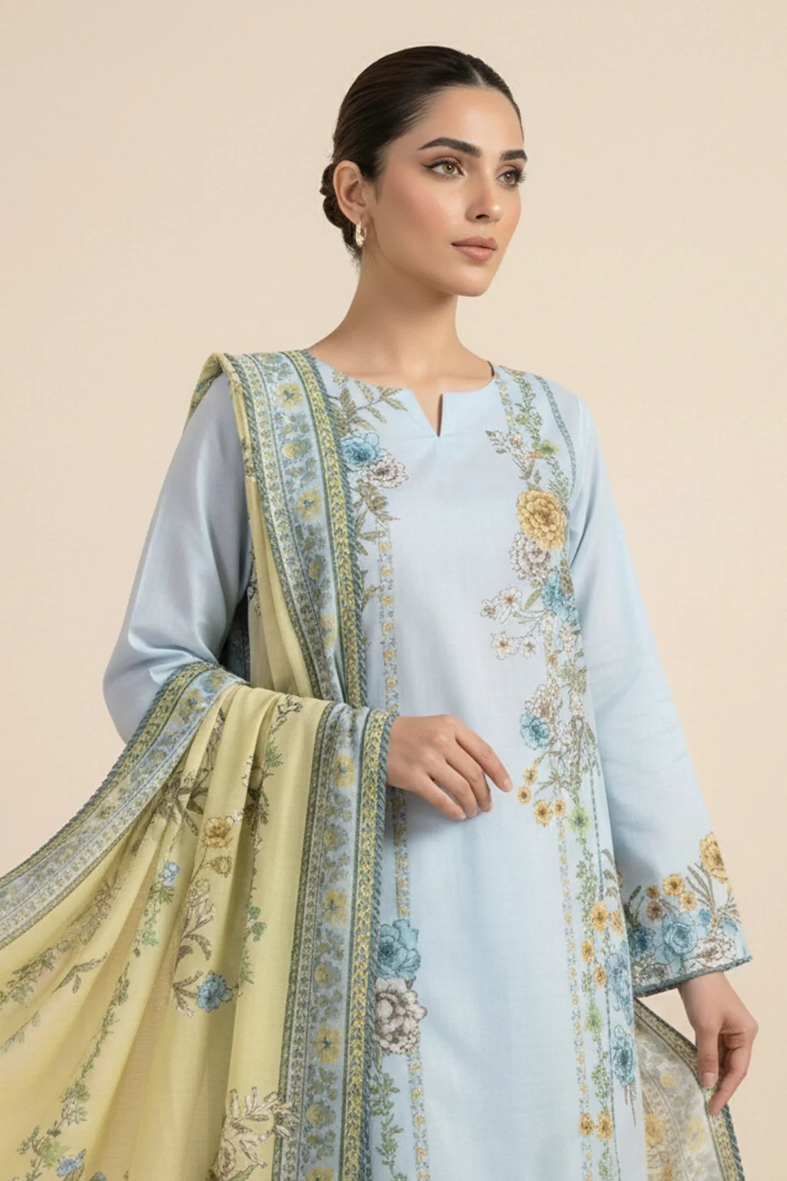 Printed - 2 Pc Lawn Suit (Shirt & Dupatta) - Image 5