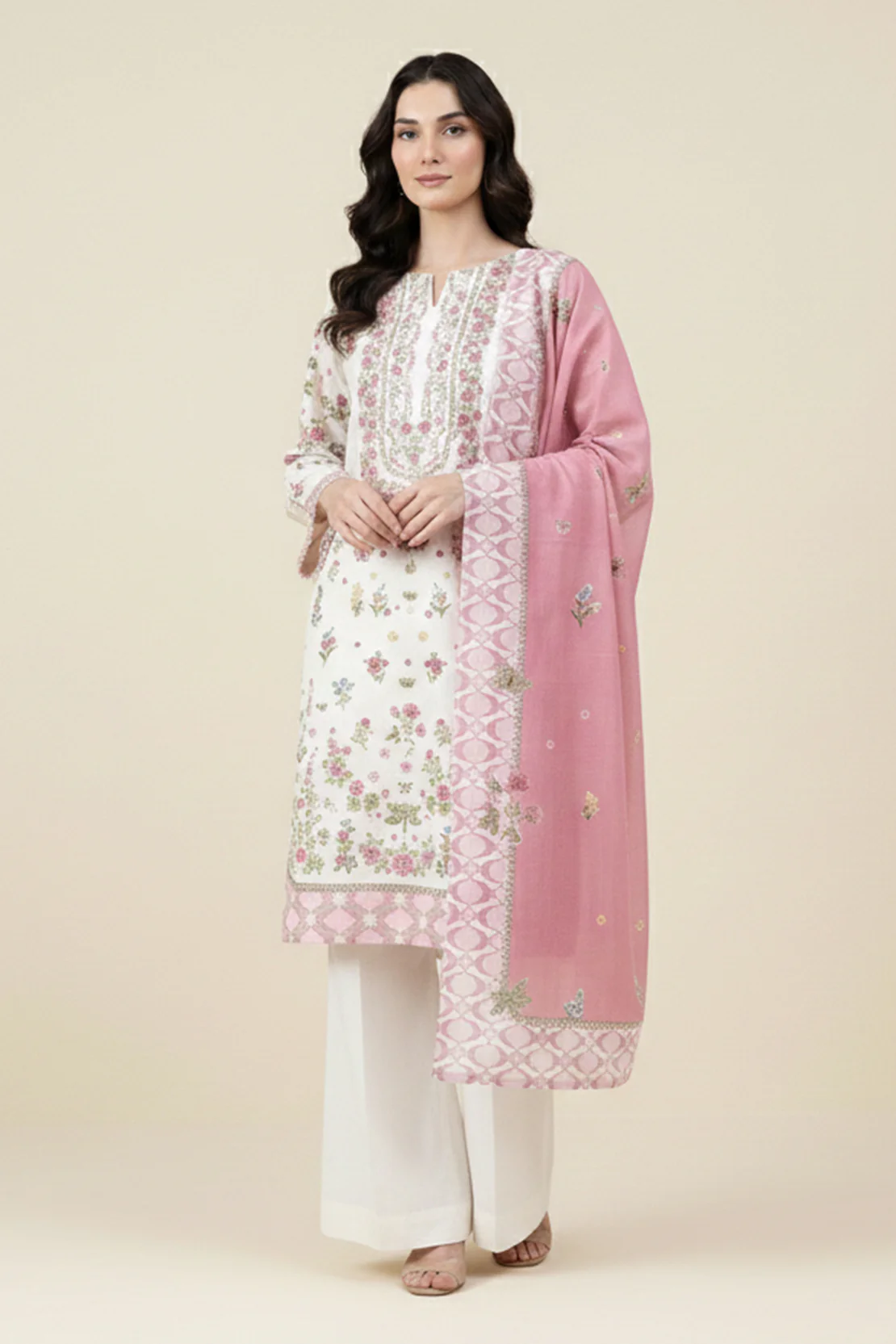 Printed - 2 Pc Lawn Suit (Shirt & Dupatta) - Image 3
