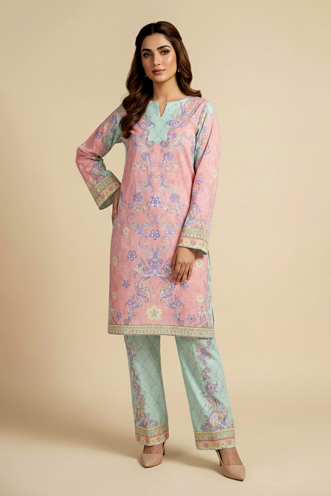Printed - 2 Pc Lawn Suit (Shirt & Trouser) - Image 3