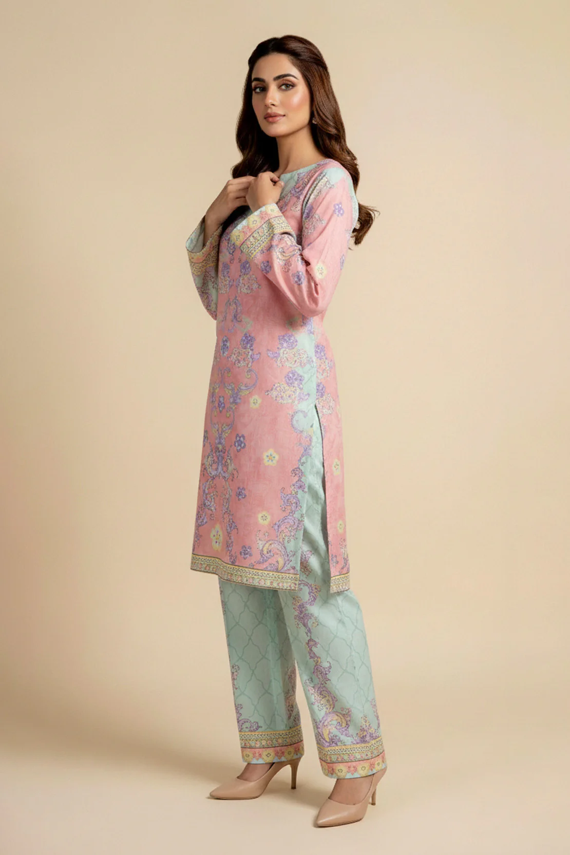 Printed - 2 Pc Lawn Suit (Shirt & Trouser) - Image 5