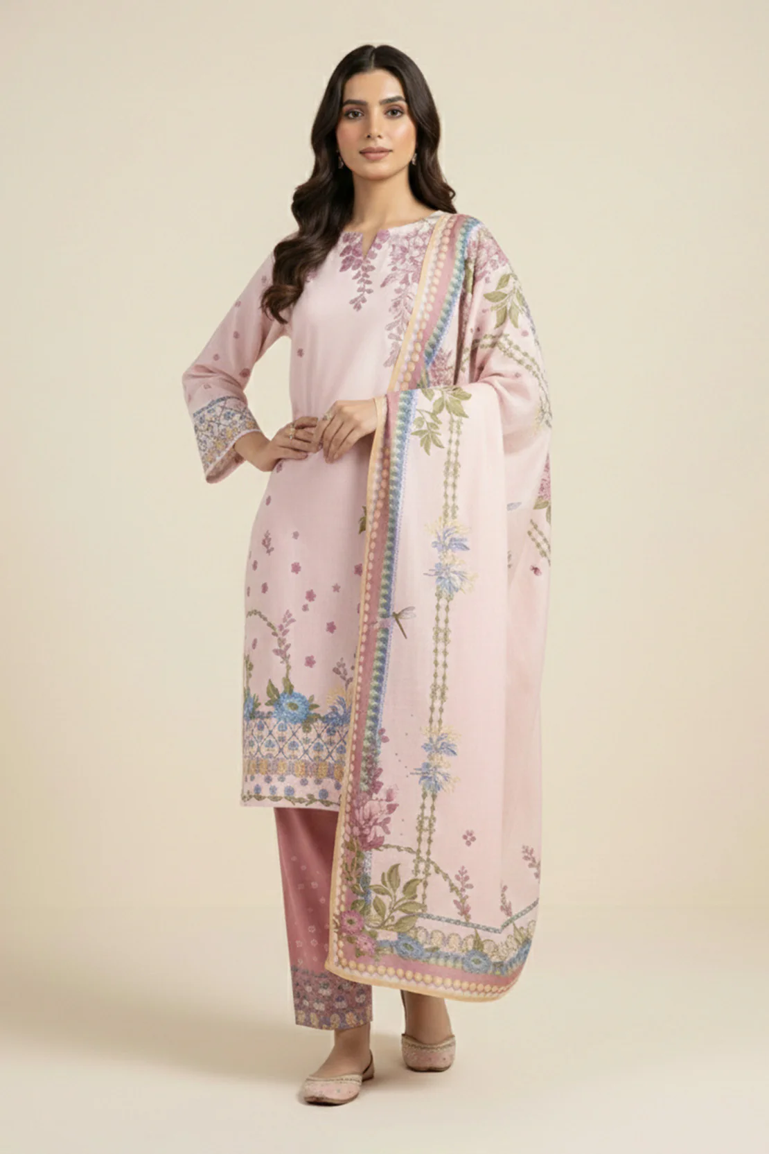 Printed - 3 Pc Lawn Suit - Image 3