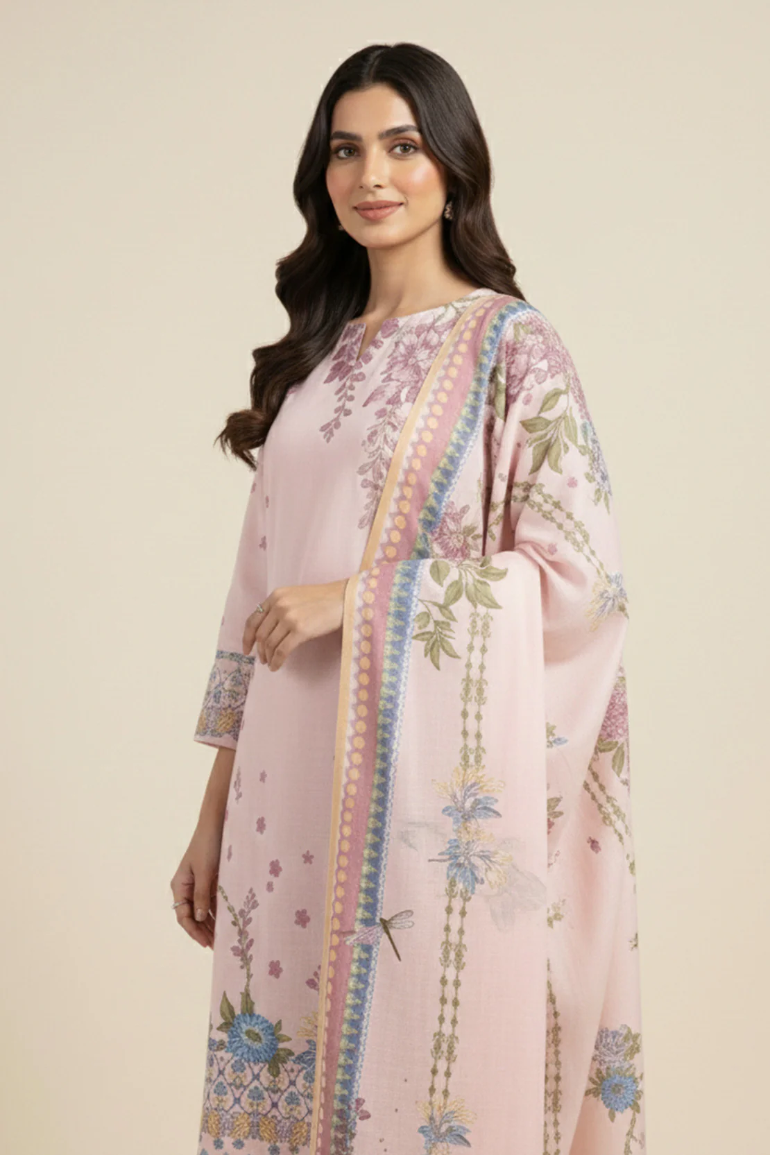 Printed - 3 Pc Lawn Suit - Image 4