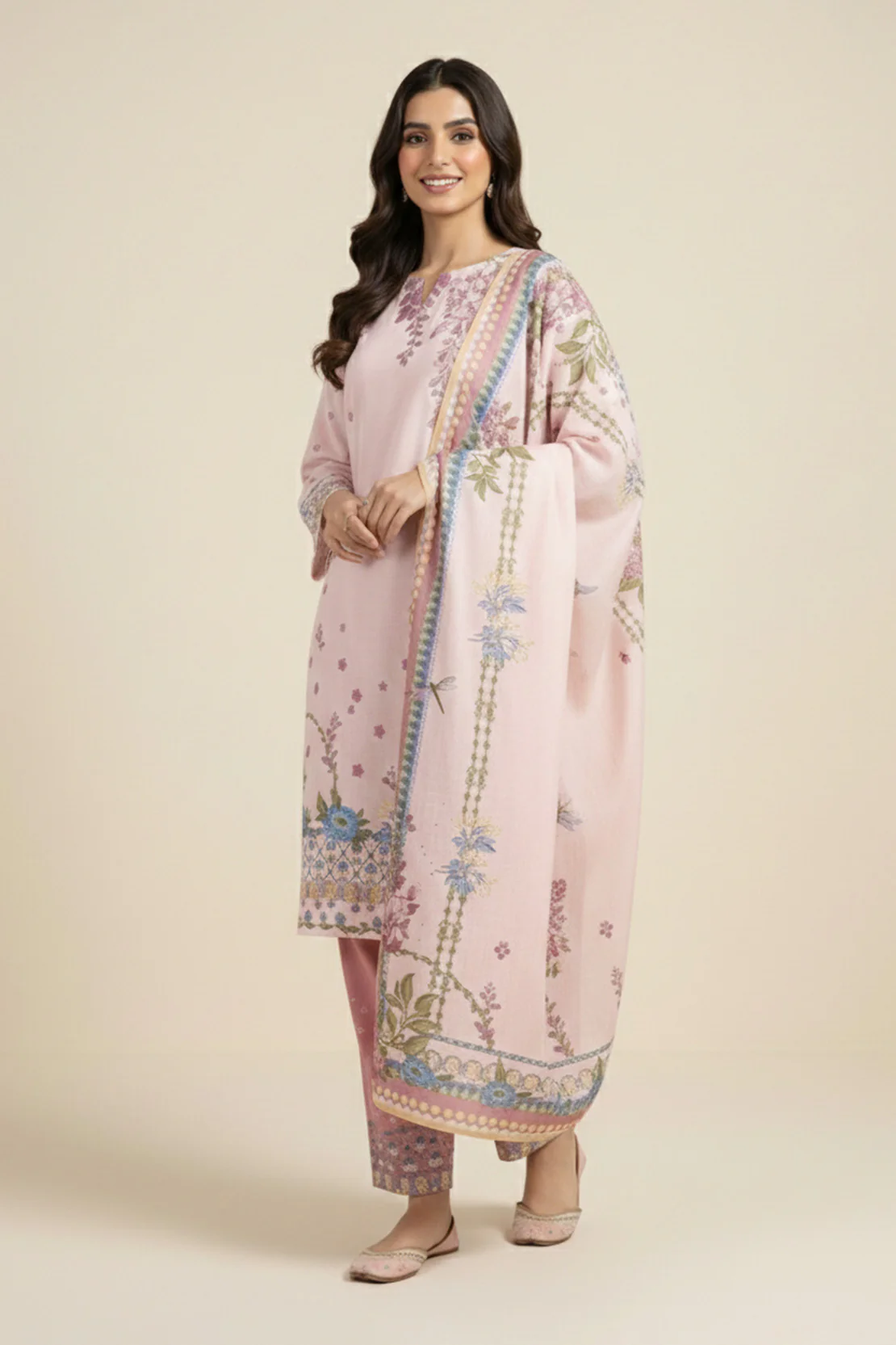 Printed - 3 Pc Lawn Suit - Image 5