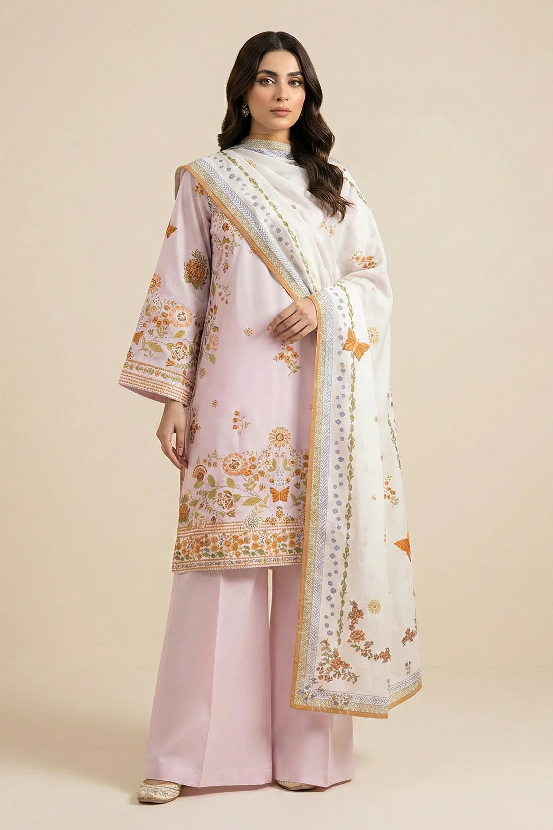 Printed - 3 Pc Lawn Suit - Image 4