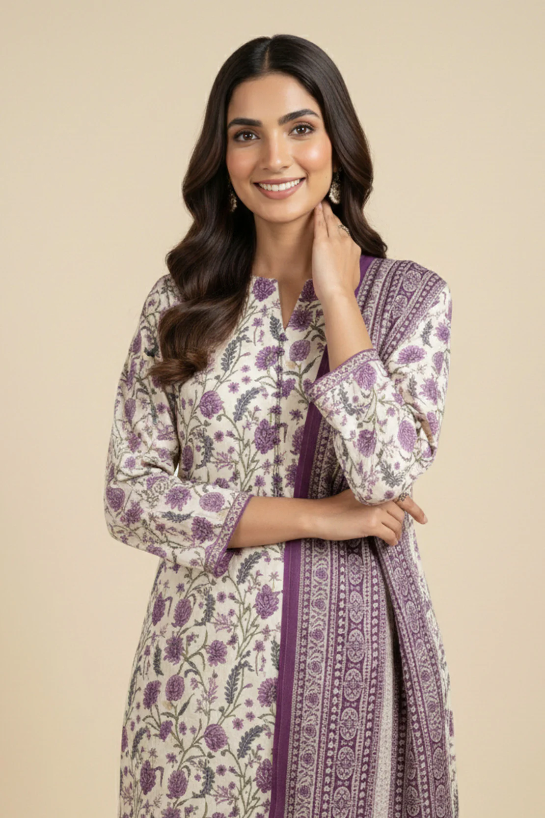 Printed - 3 Pc Lawn Suit - Image 3