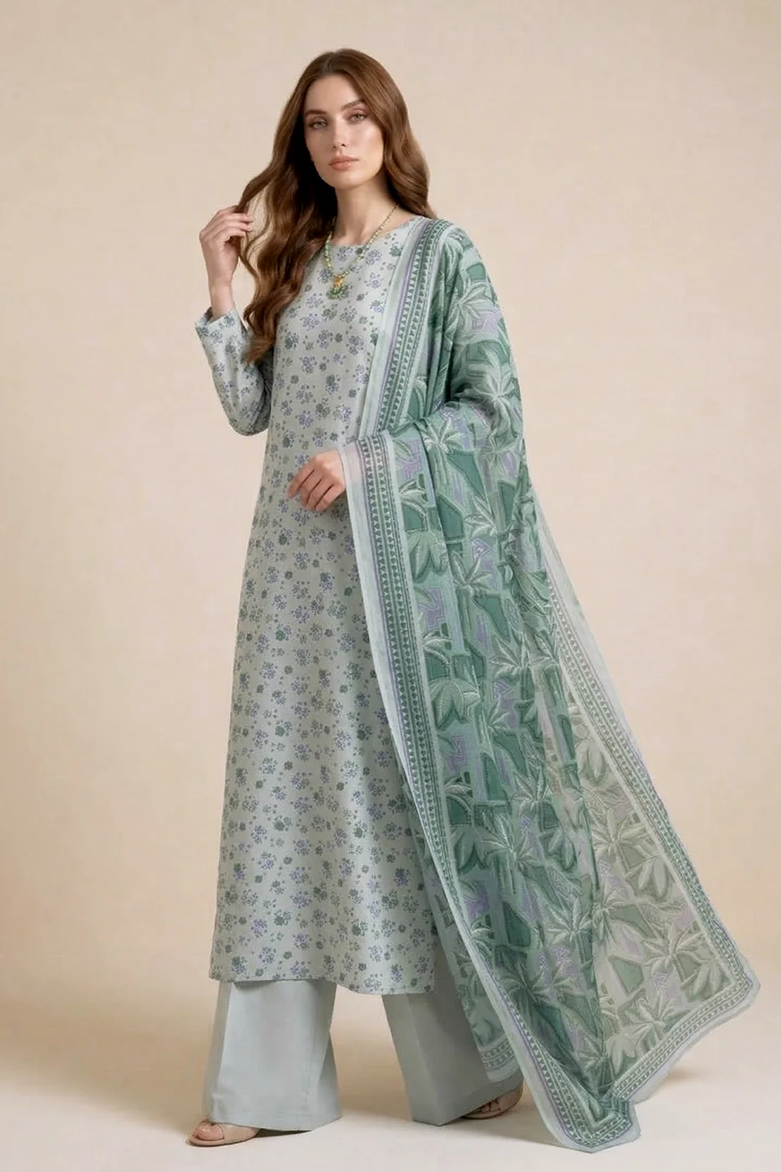 Printed - 2 Pc Lawn Suit (Shirt & Dupatta) - Image 3