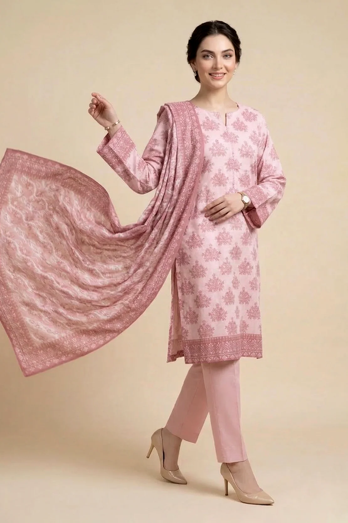 Printed - 2 Pc Lawn Suit (Shirt & Dupatta) - Image 2