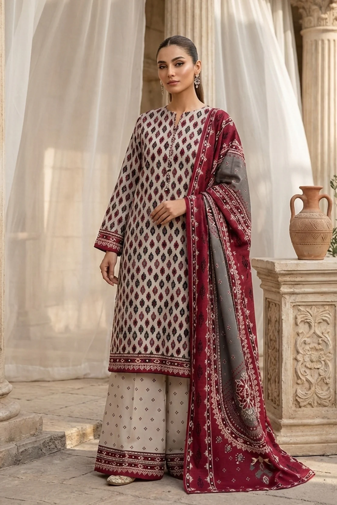 Printed - 3 Pc Lawn Suit - Image 3