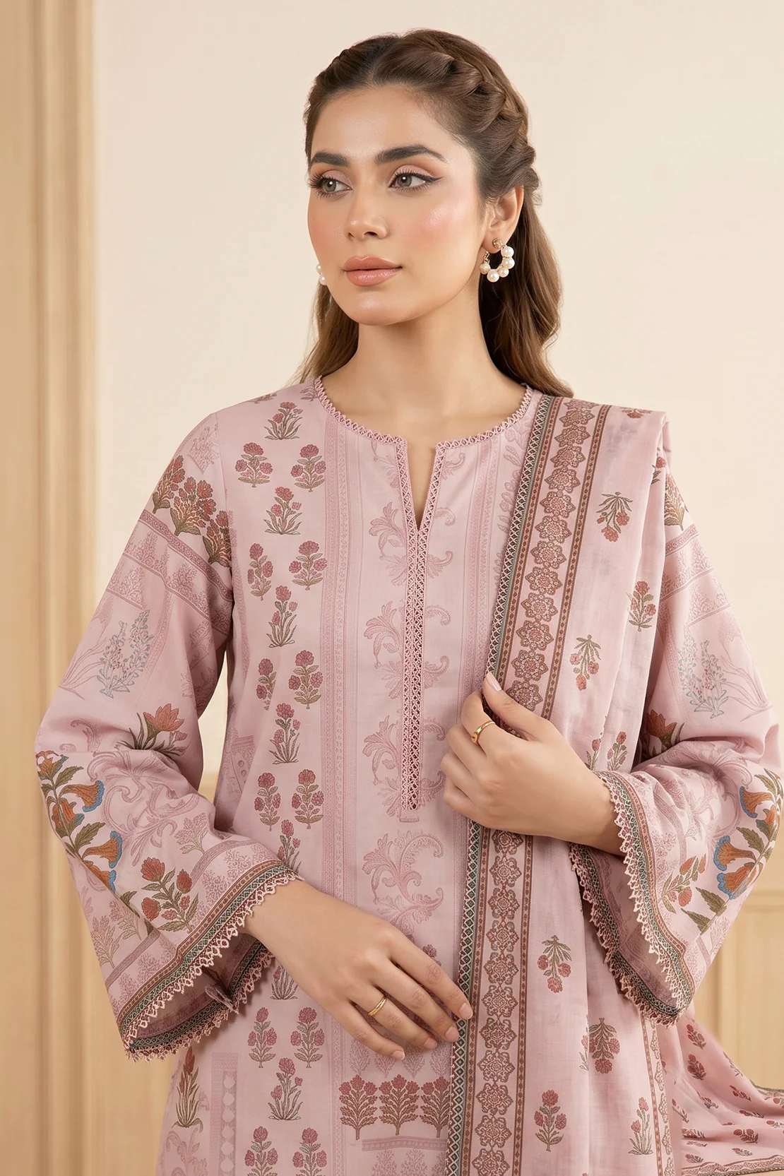 Printed - 3 Pc Lawn Suit - Image 2