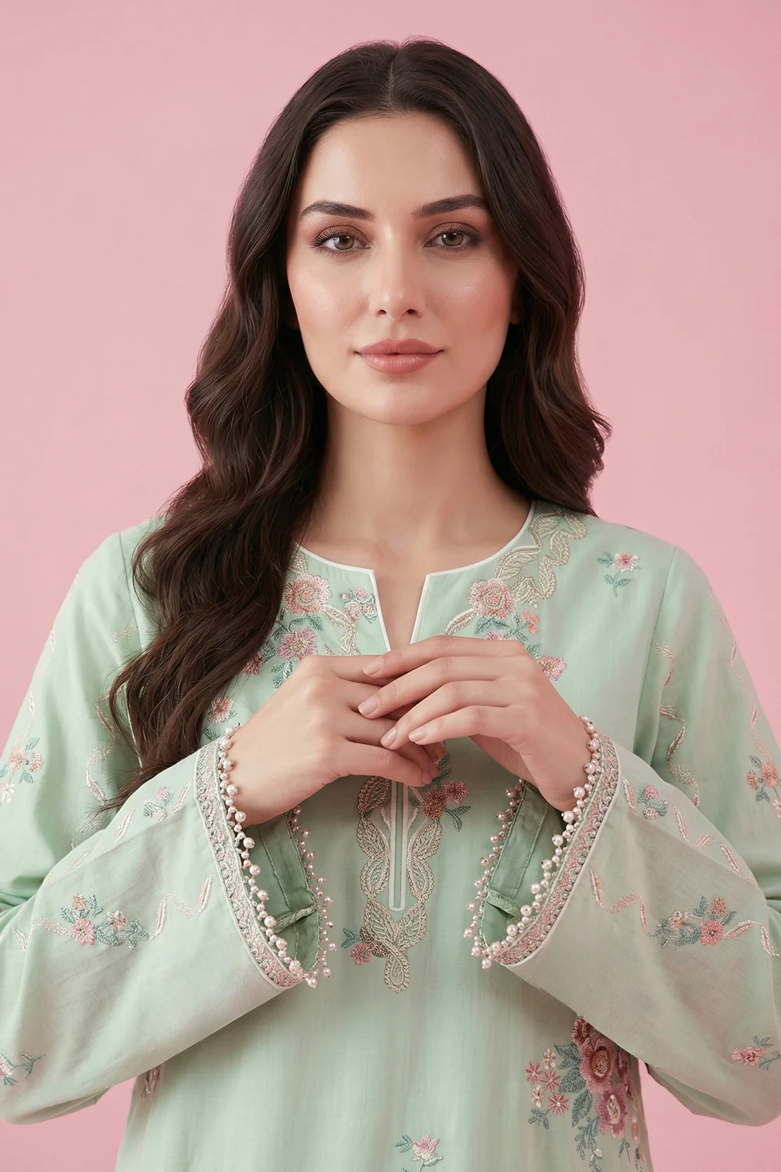 Embroidered - 2 Pc Lawn Suit - Image 2