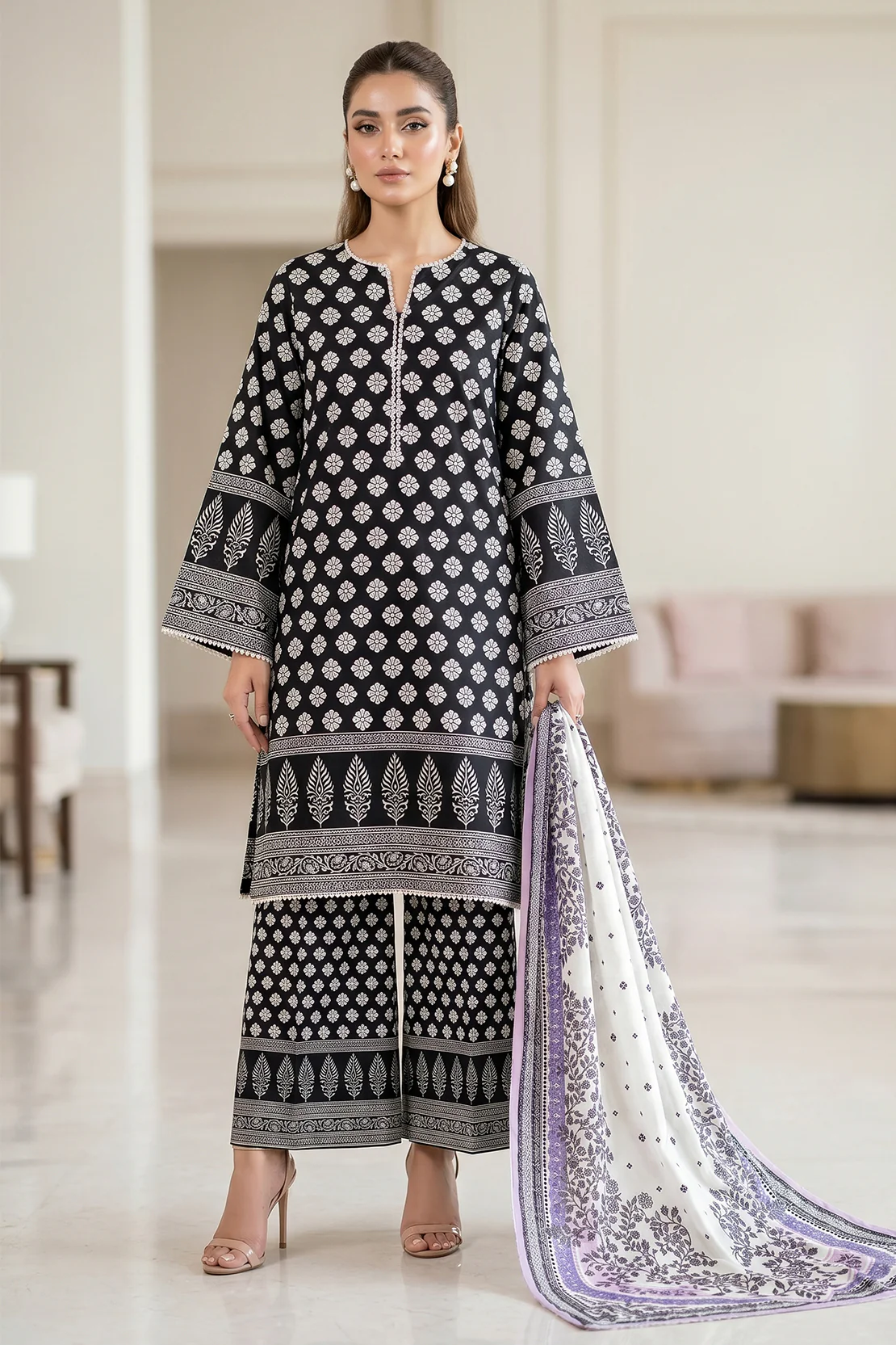 Printed - 3 Pc Lawn Suit