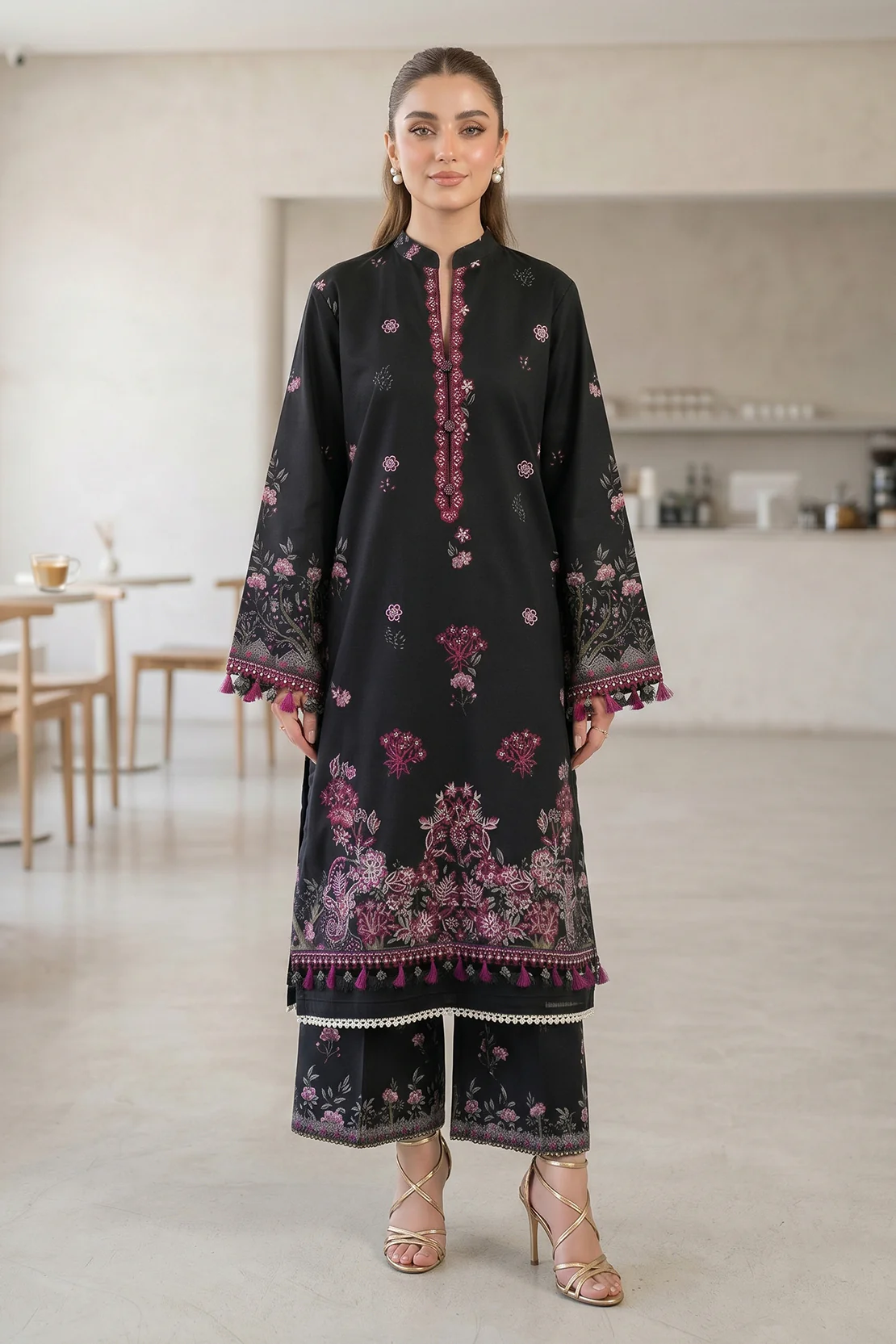 Embroidered - 2 Pc Lawn Suit - Image 3