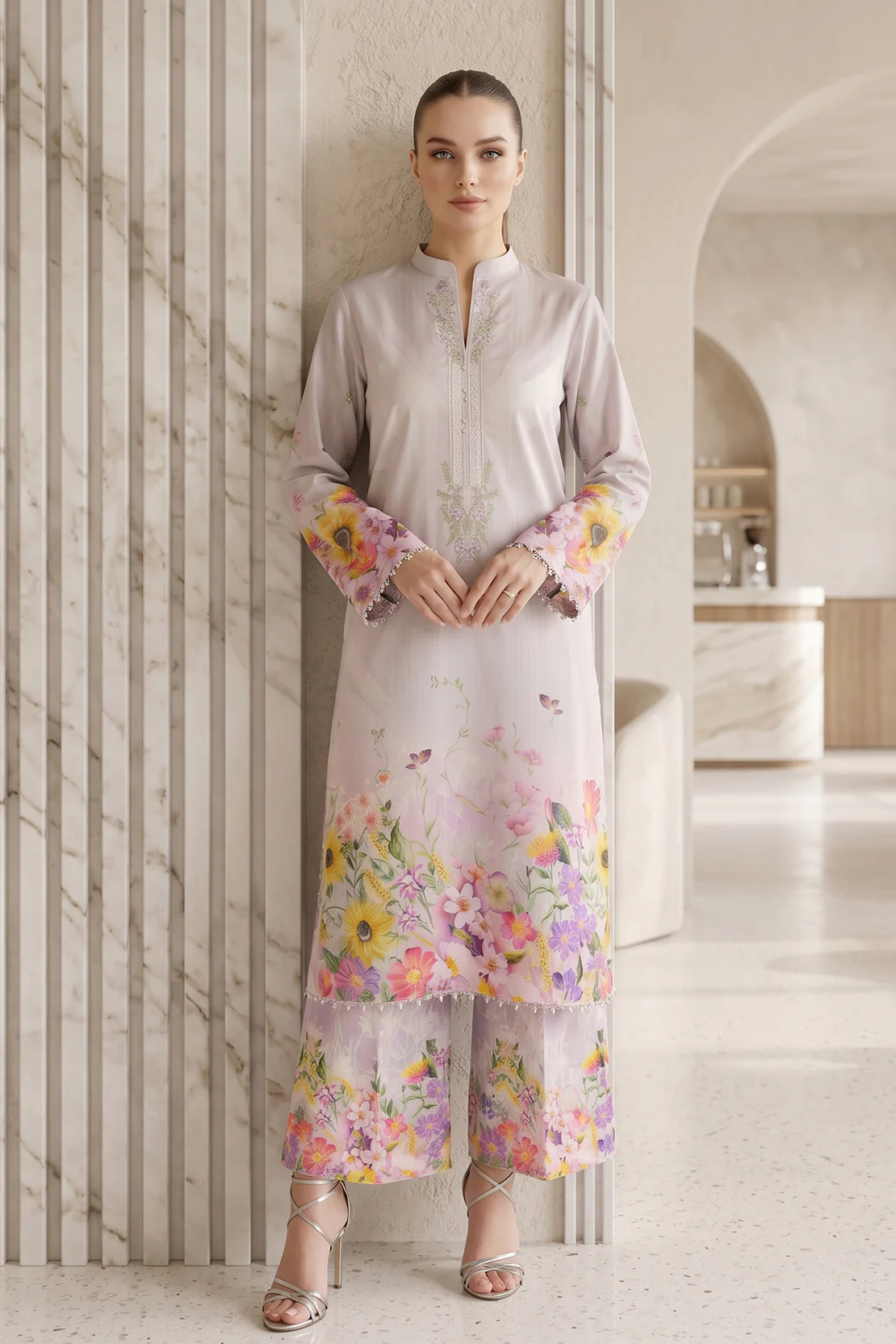 Embroidered - 2 Pc Lawn Suit