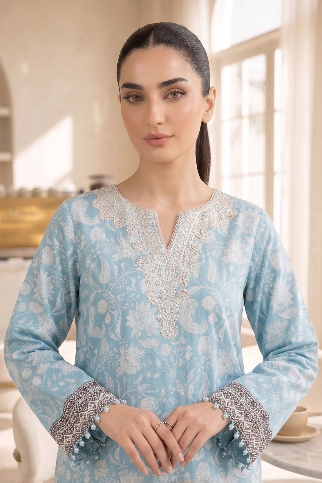 Embroidered - 2 Pc Lawn Suit - Image 2