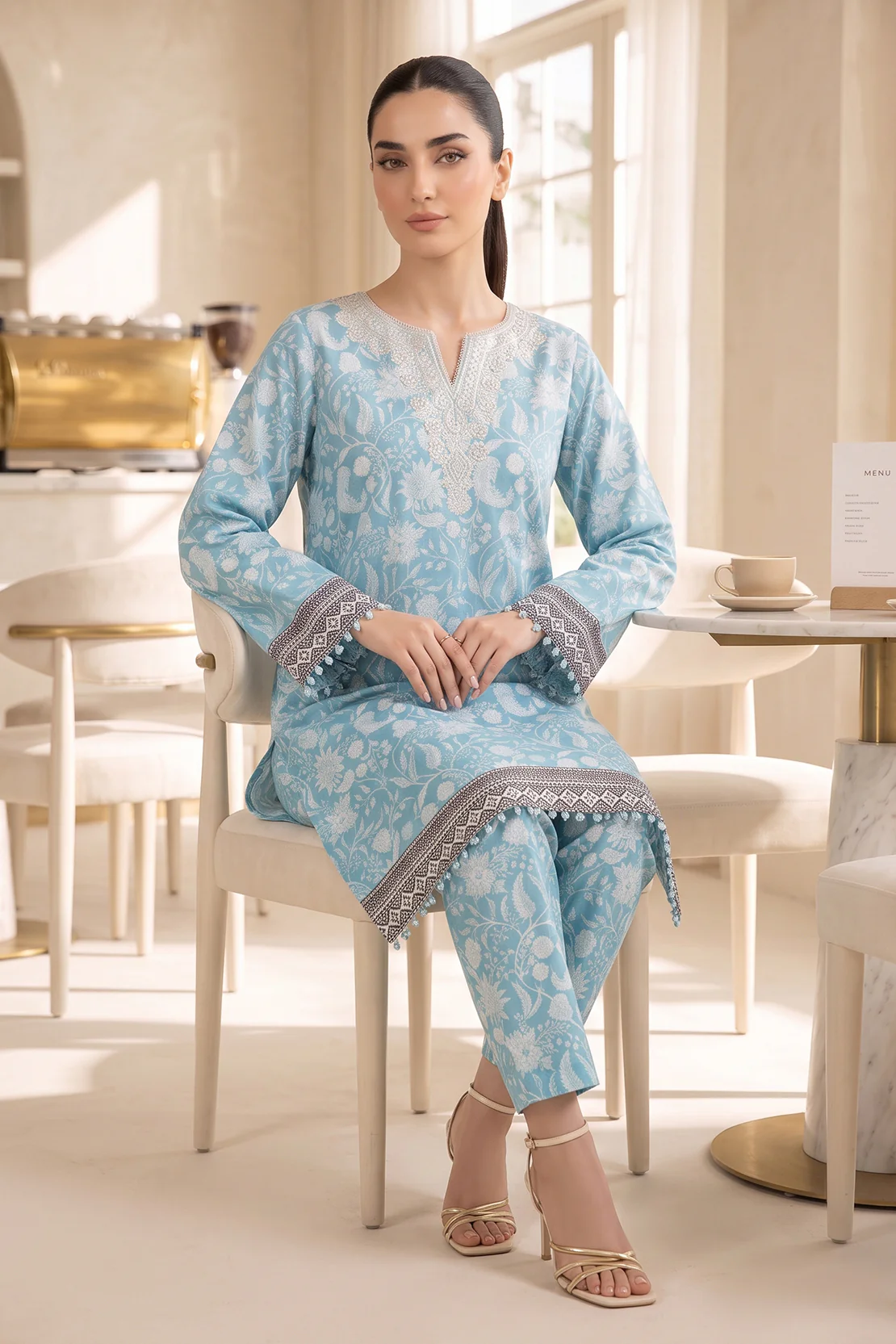 Embroidered - 2 Pc Lawn Suit - Image 3
