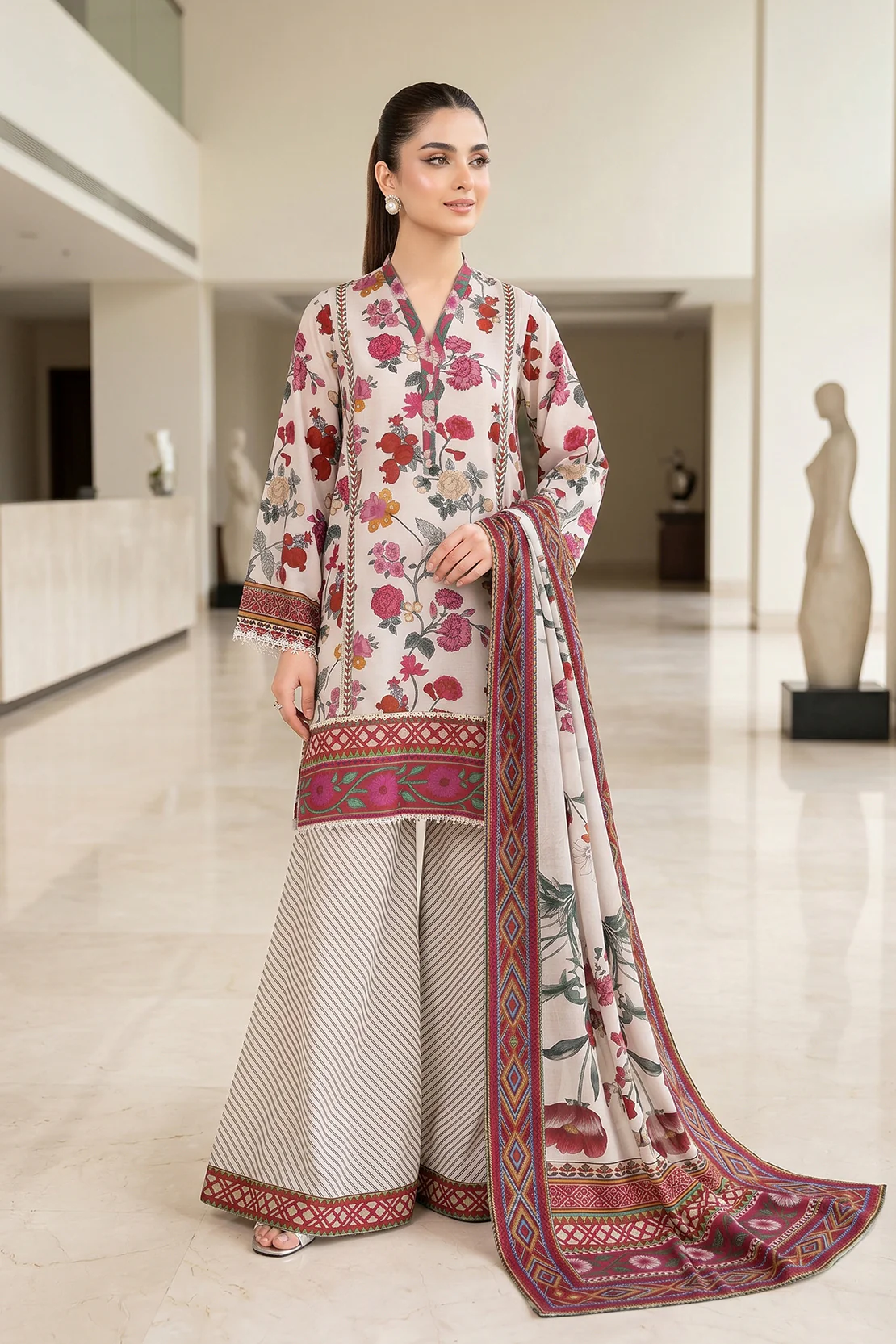 Printed - 3 Pc Lawn Suit