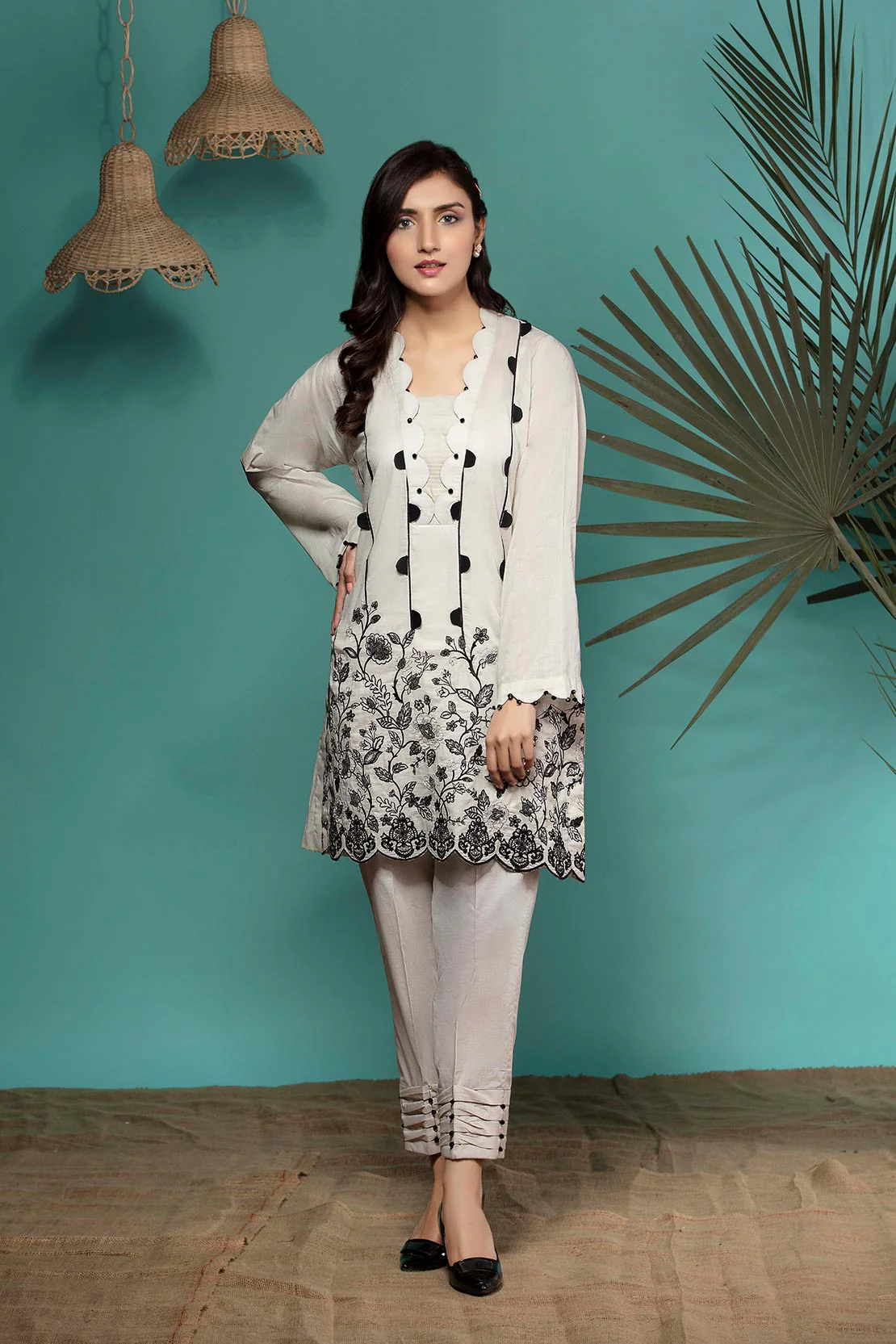Solid Embroidered Shirt