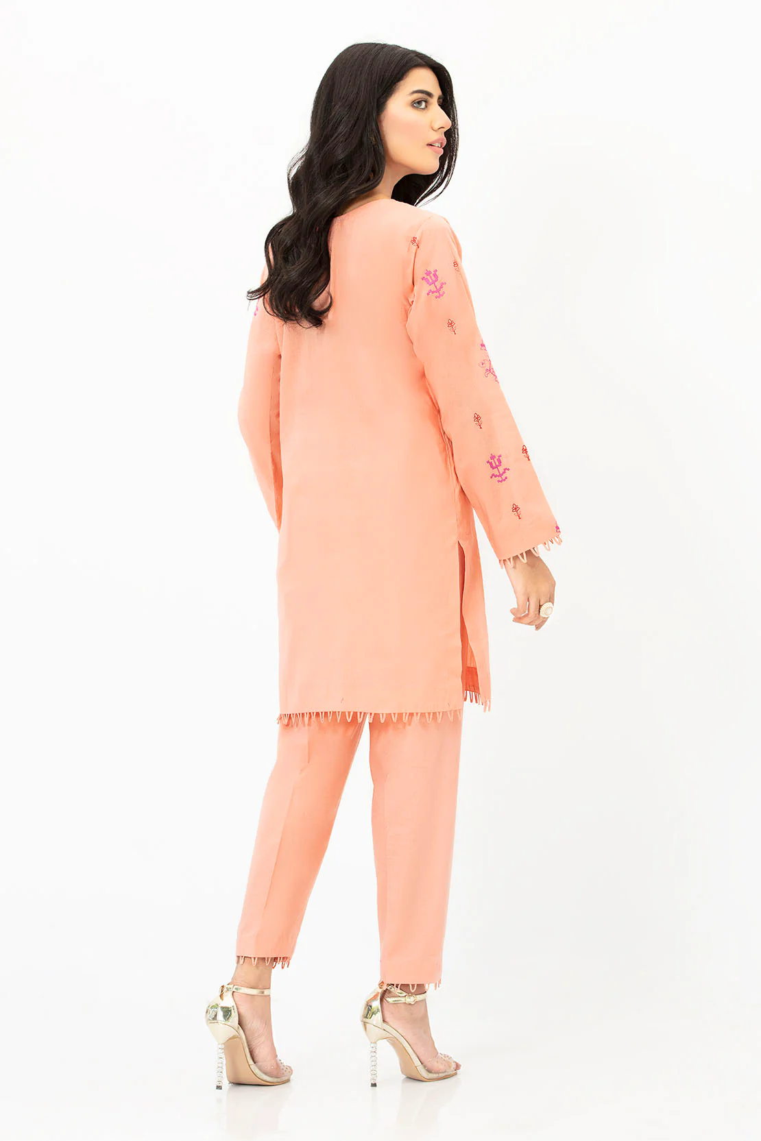 Solid Embroidered Shirt - Image 2