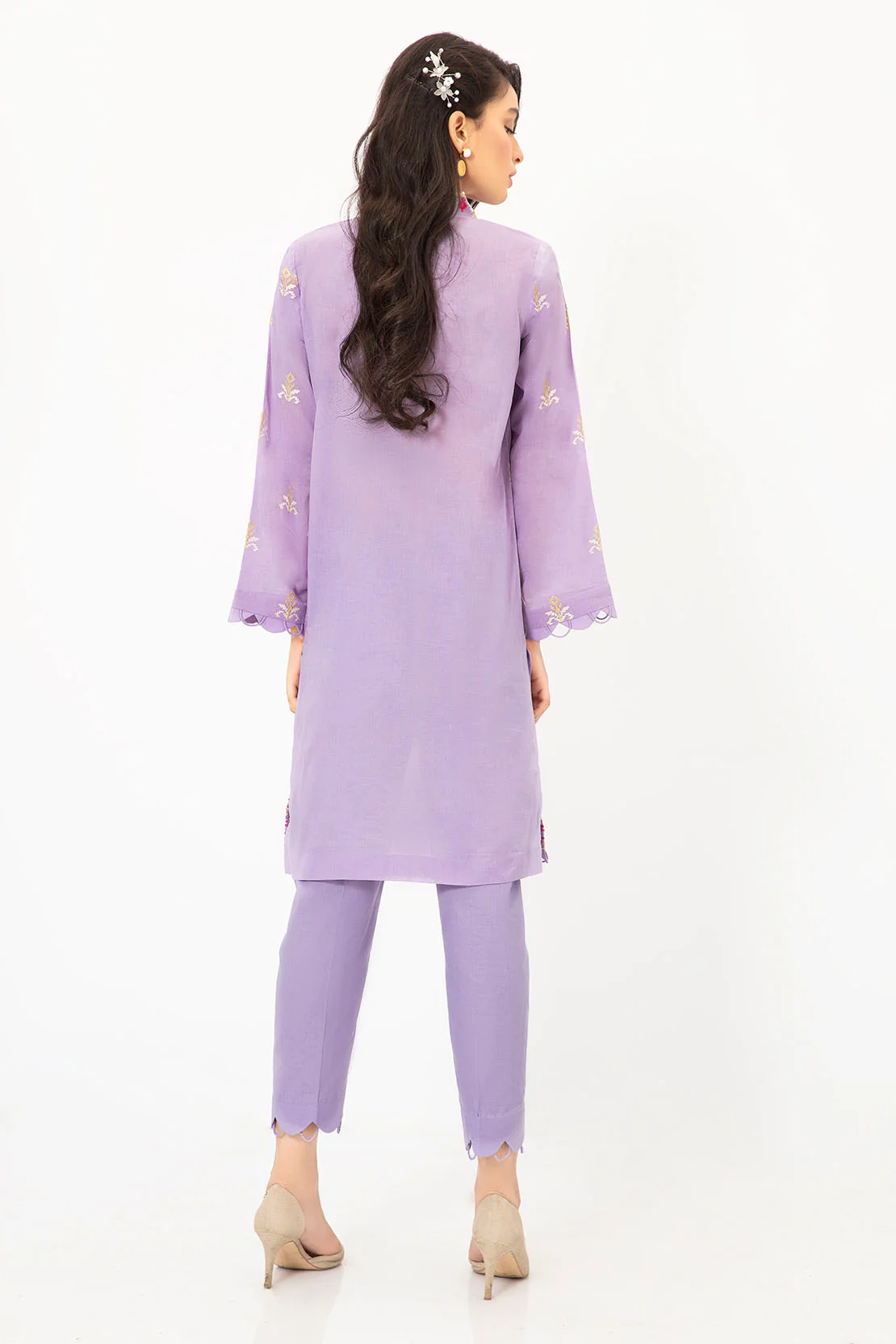Solid Embroidered Shirt - Image 2