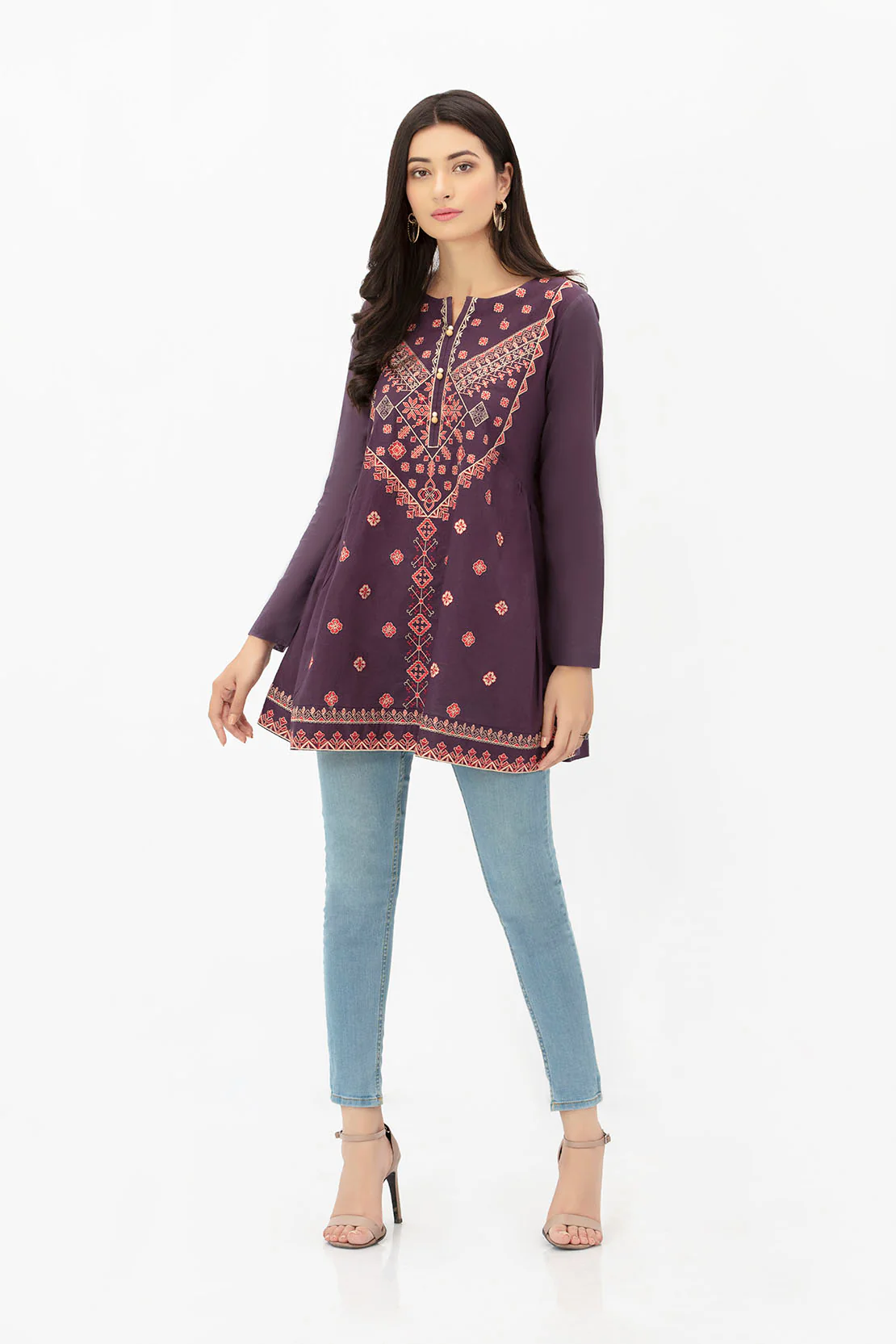 Solid Embroidered Shirt - Image 4
