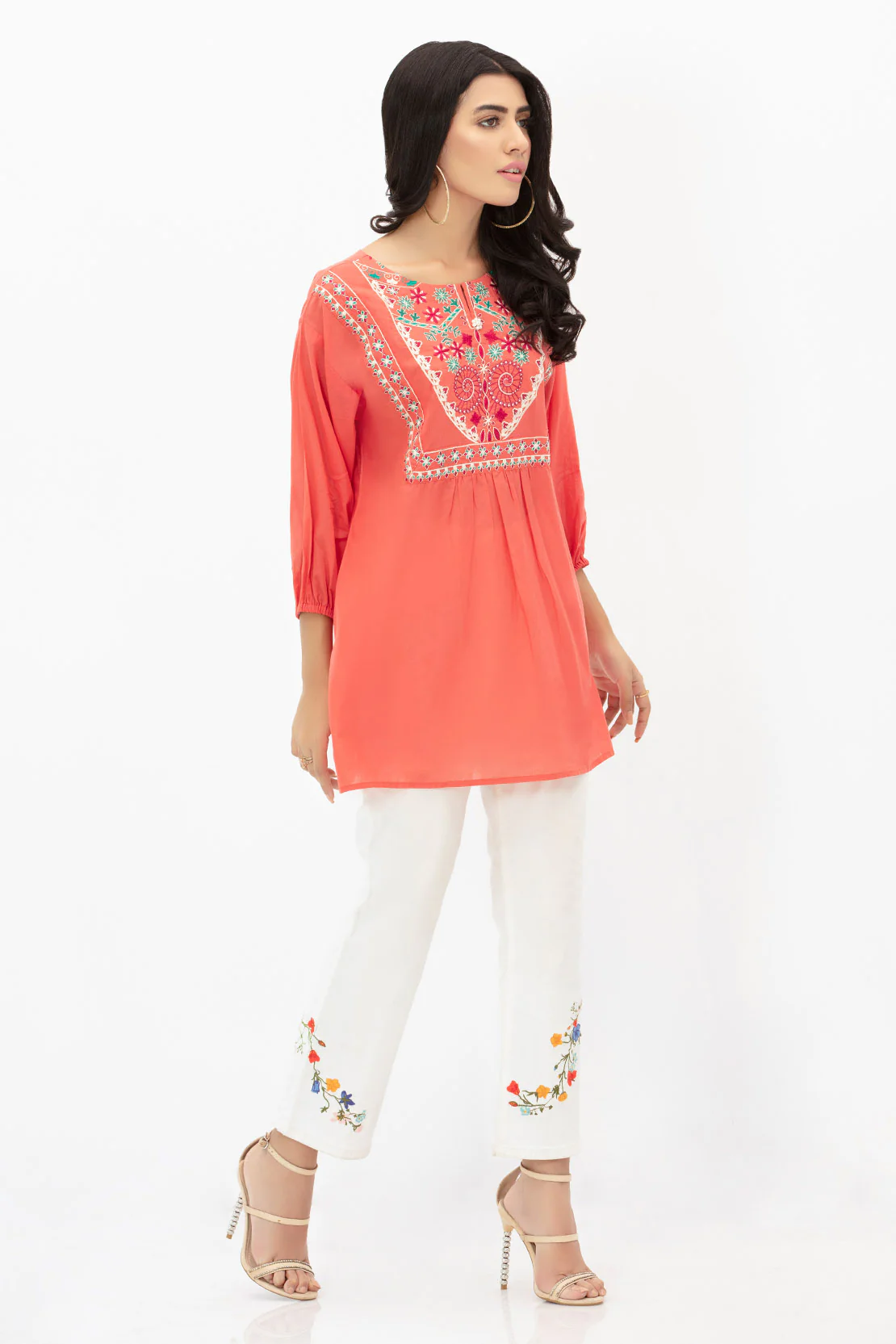 Solid Embroidered Shirt - Image 4