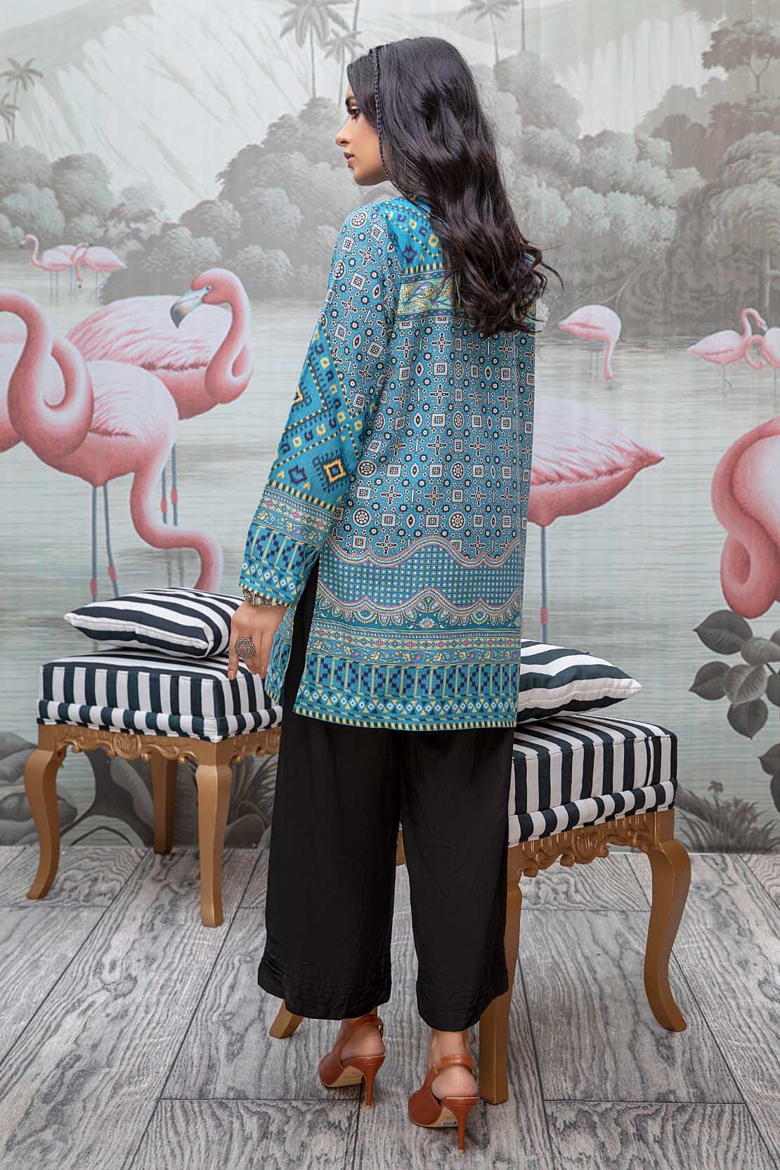 Printed Fusion Kurti - Image 2