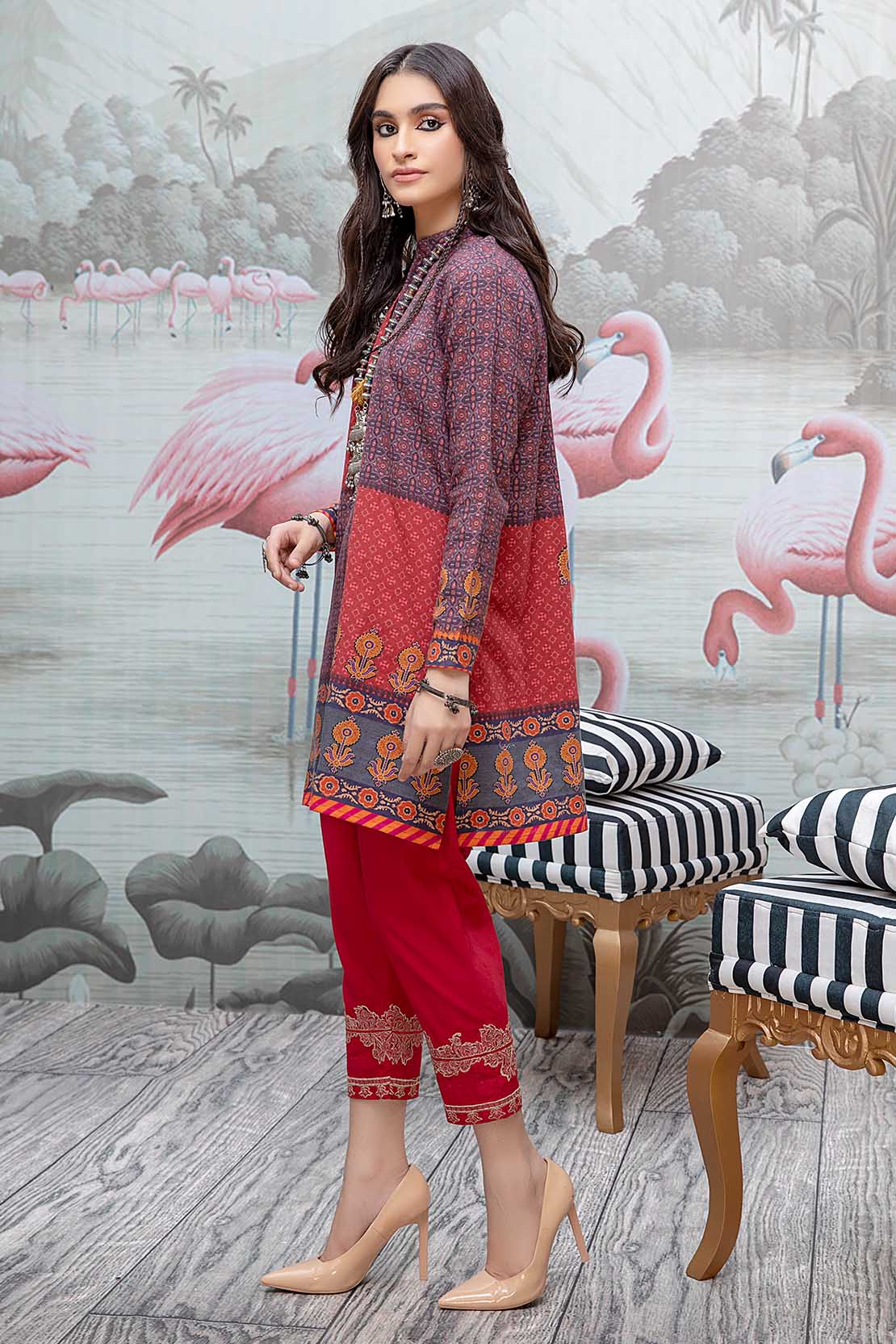 Printed Fusion Kurti - Image 4