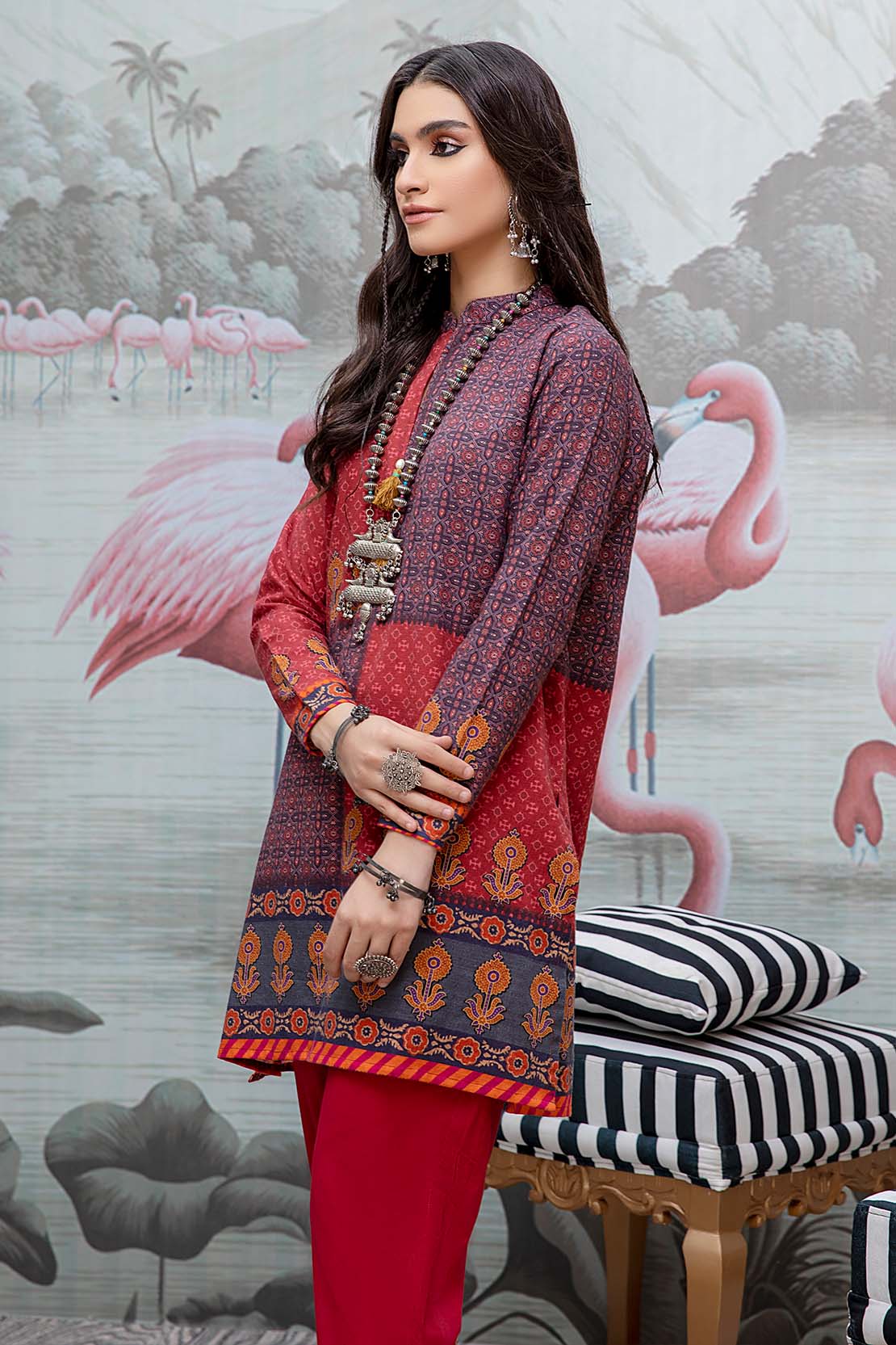 Printed Fusion Kurti - Image 5