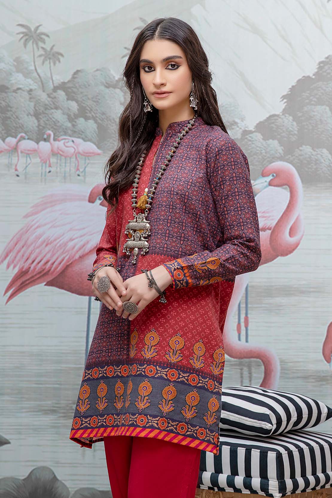 Printed Fusion Kurti - Image 6