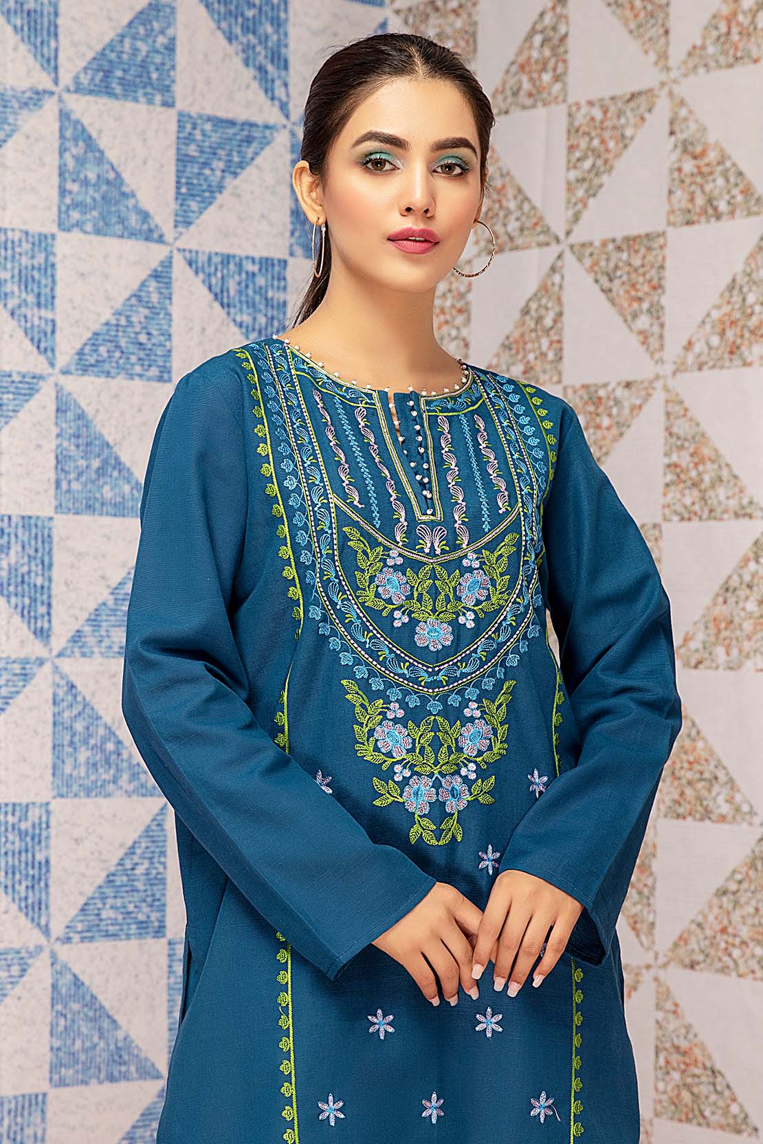 Solid Embroidered Shirt - Image 6