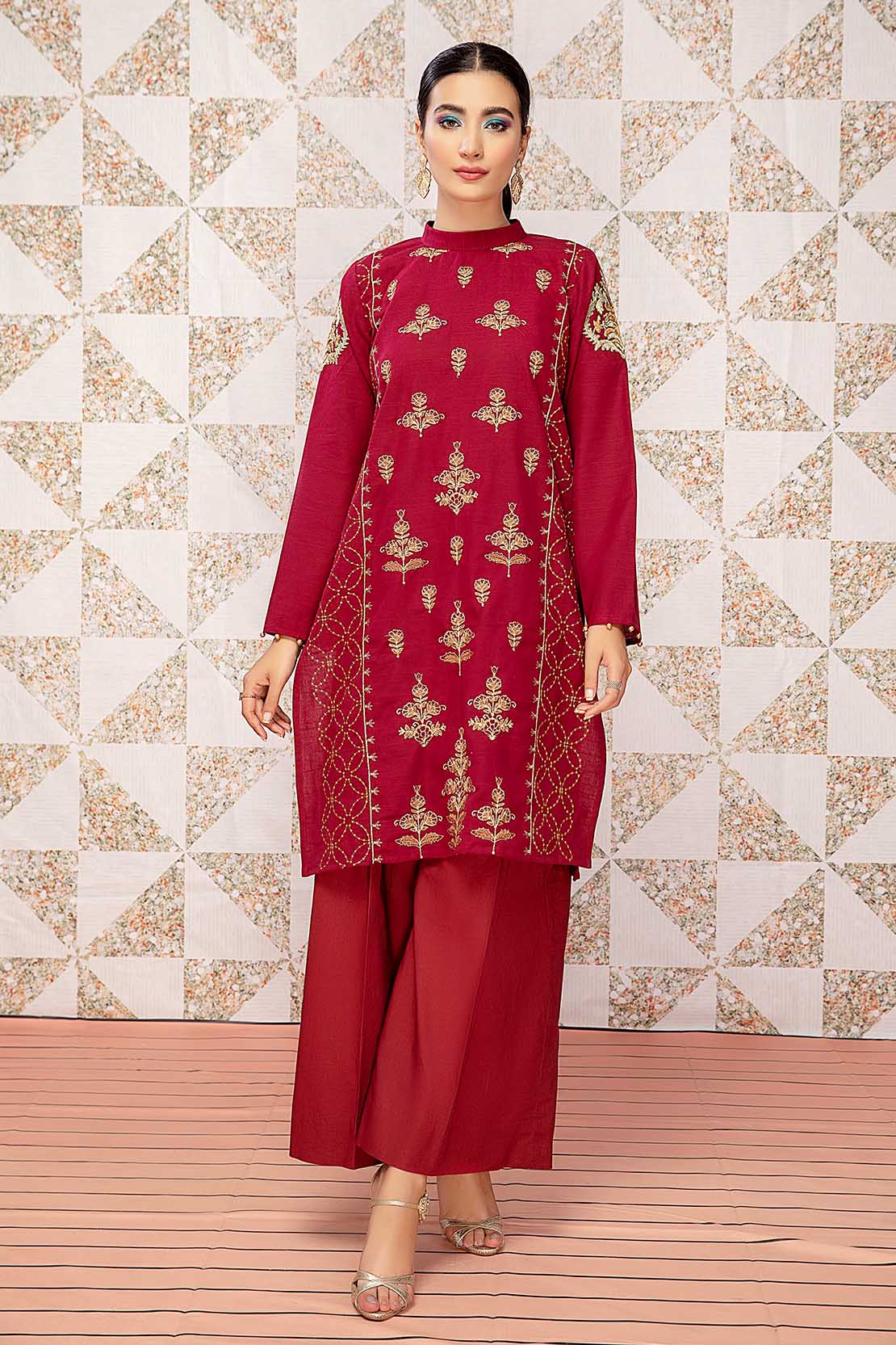 Solid Embroidered Shirt - Image 3