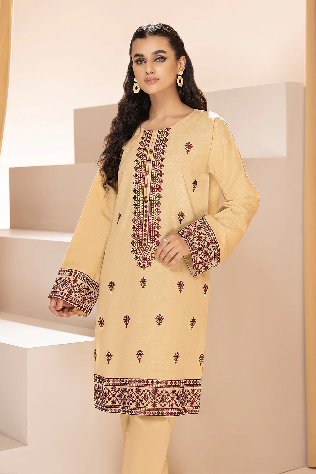 Solid Embroidered Shirt - Image 5
