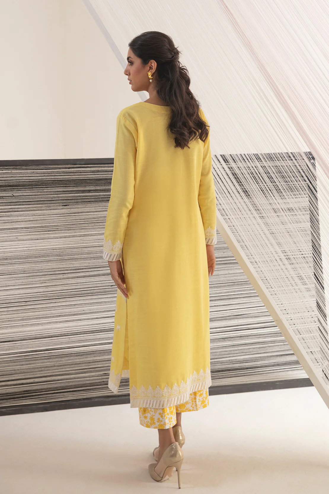 2 PIECE - EMBROIDERED SHIRT WITH PRINTED TROUSERS - Image 6
