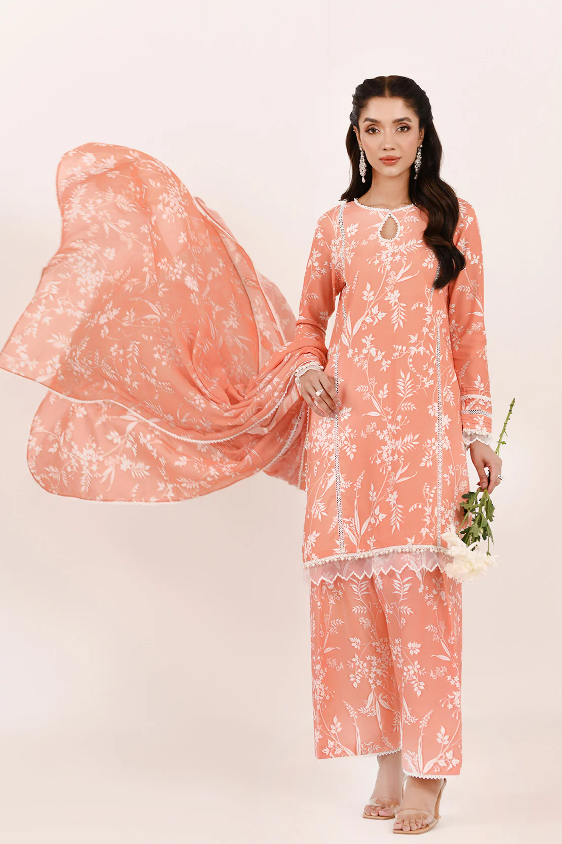 Printed - 3 Pc Cambric Suit - Image 6