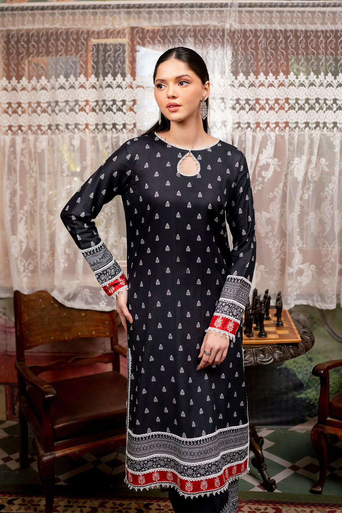 Printed - 2 Pc Linen Suit - Image 6