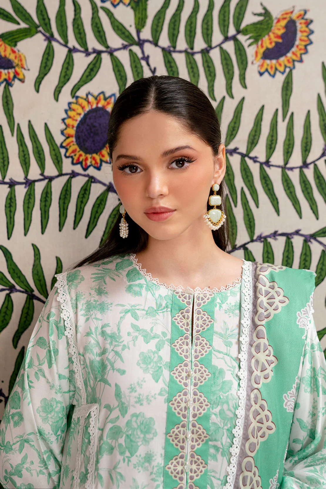 Printed - 3 Pc Linen Suit - Image 5