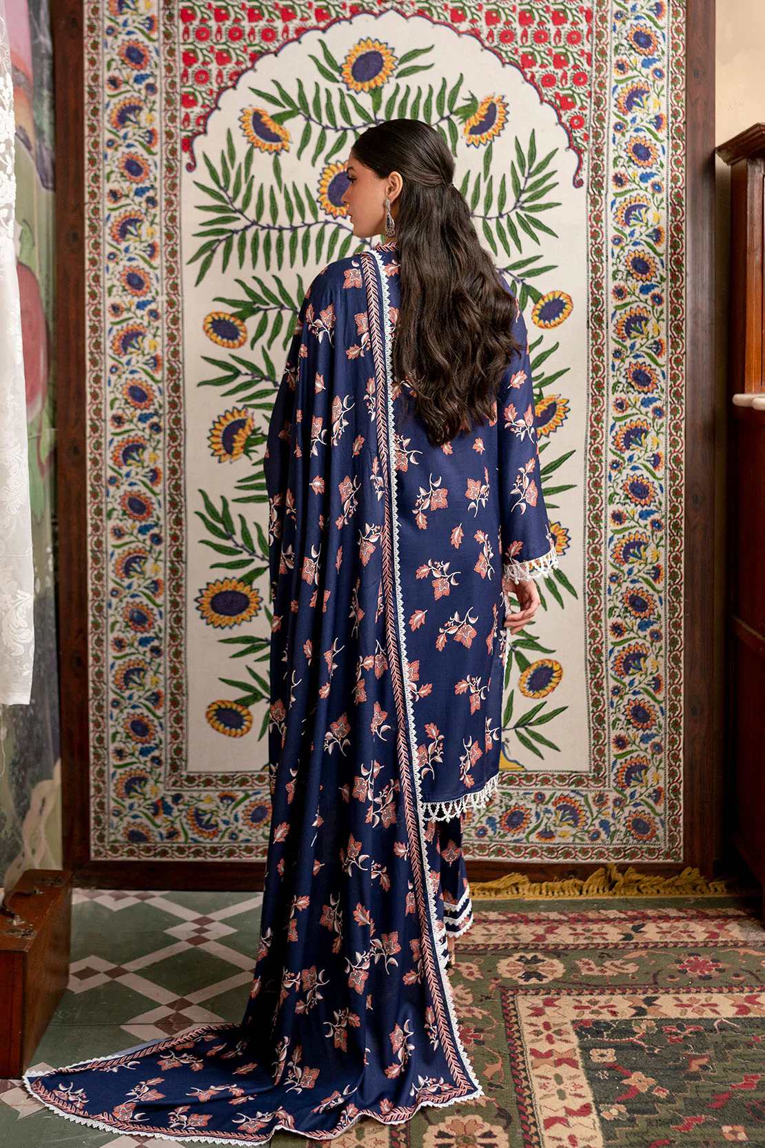 Printed - 3 Pc Linen Suit - Image 2