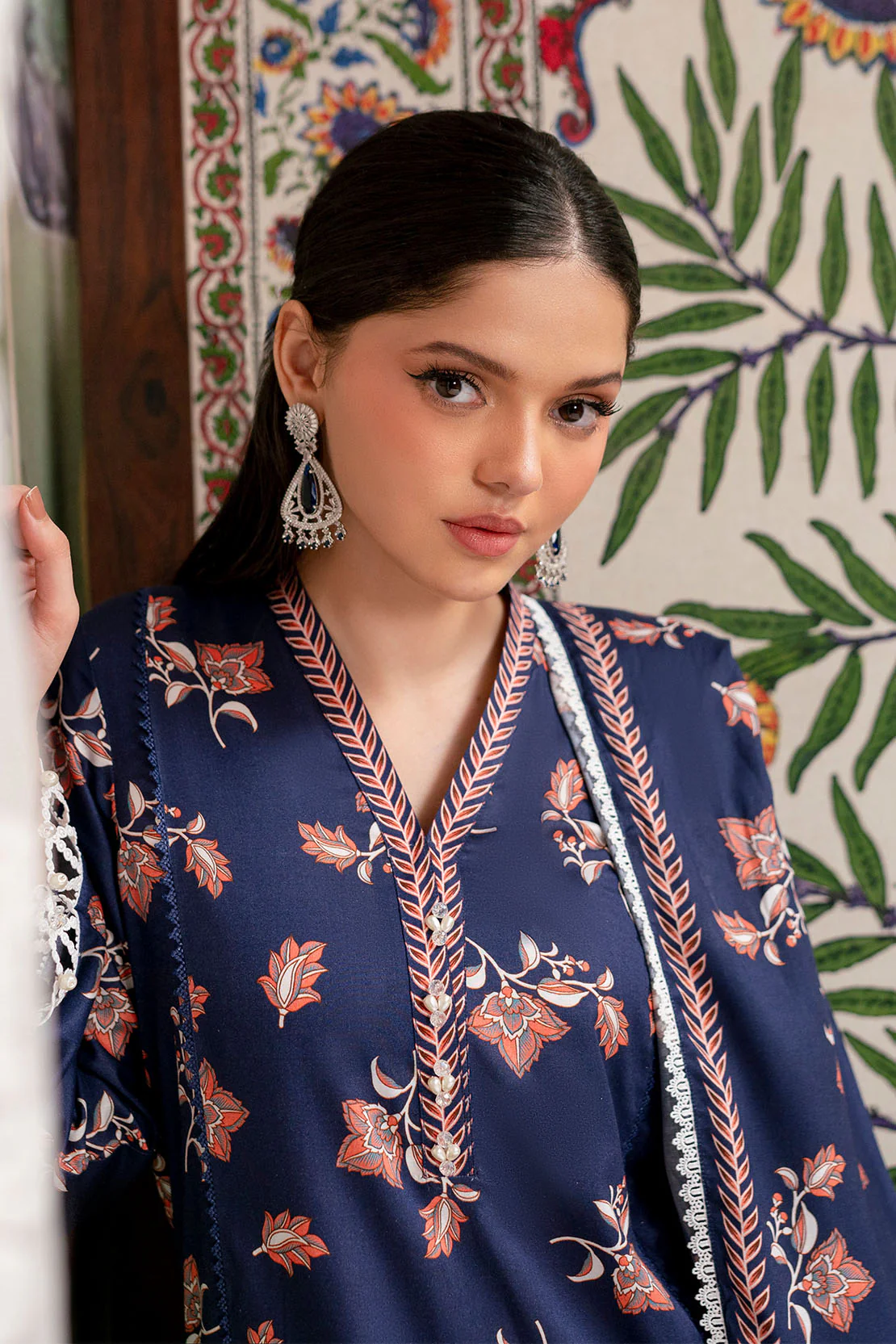Printed - 3 Pc Linen Suit - Image 5