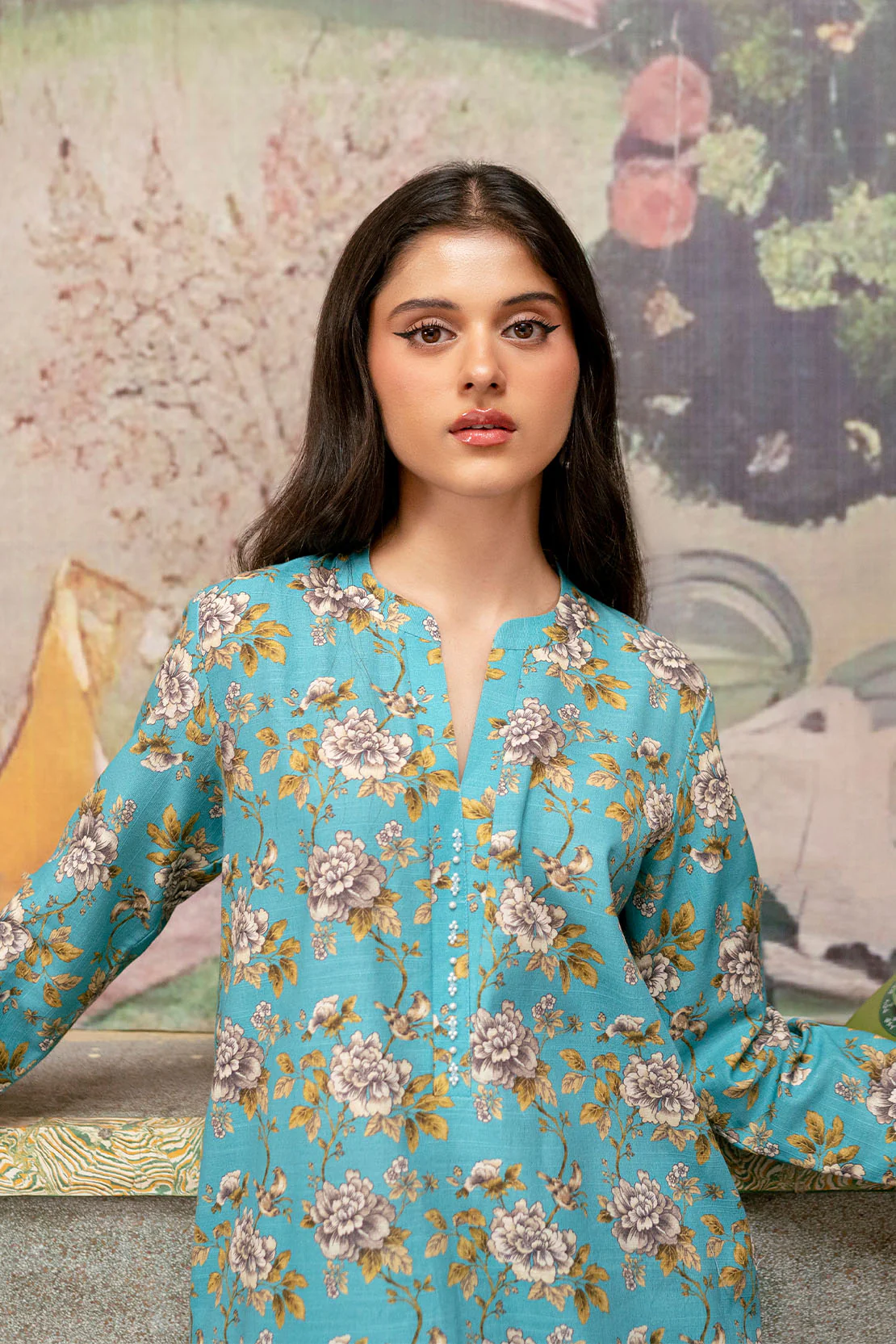 Printed - 2 Pc Khaddar Suit - Image 3