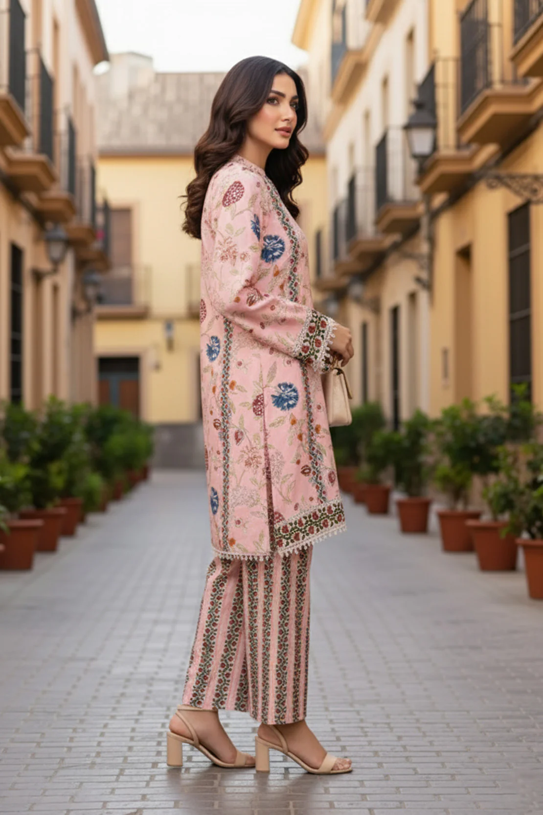 Printed - 2 Pc Khaddar Suit - Image 5