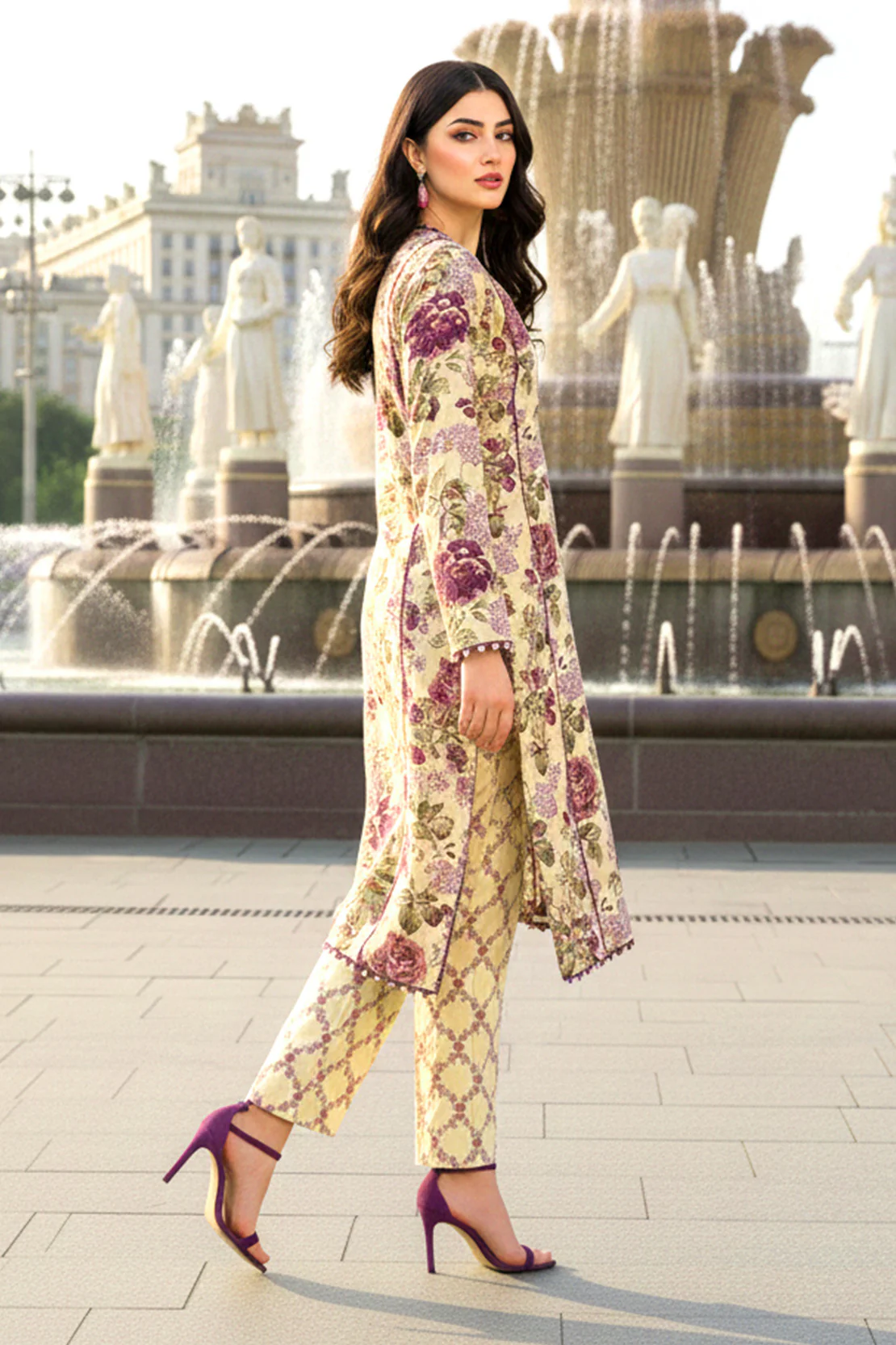 Printed - 2 Pc Khaddar Suit - Image 5