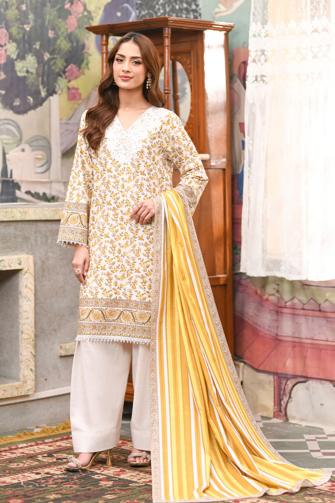 Embroidered - 2 Pc Khaddar Suit - Image 3