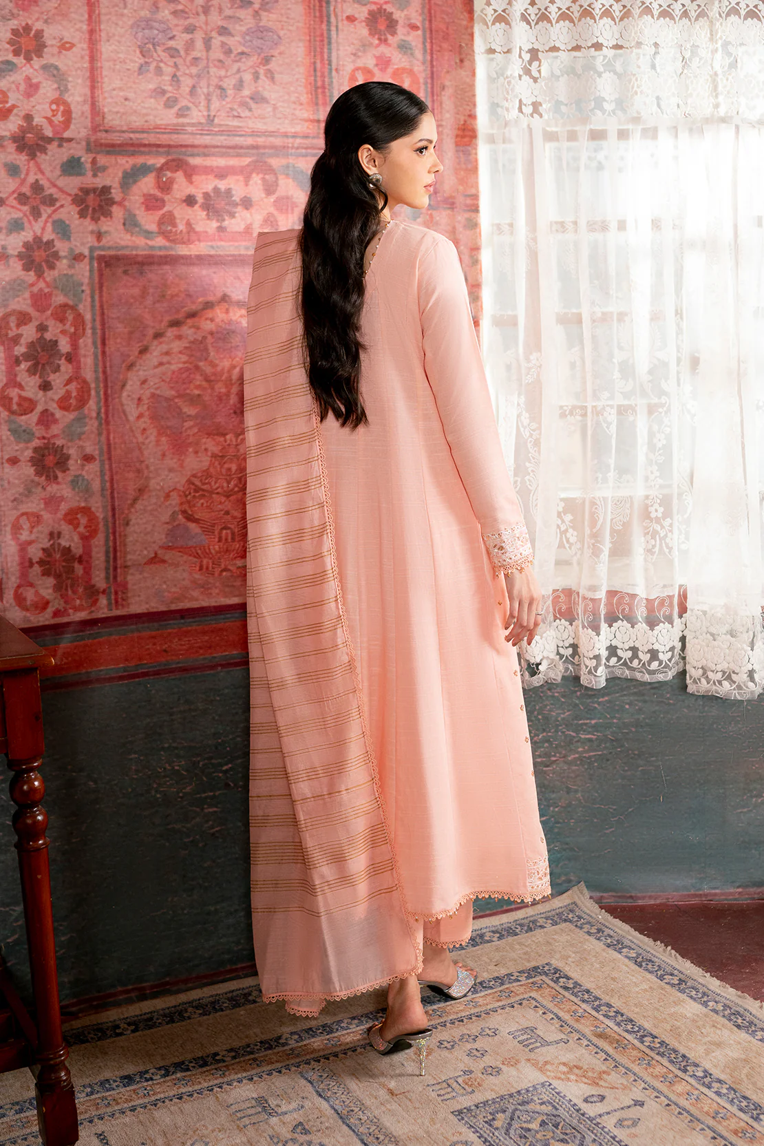 Embroidered - 3 Pc Khaddar Suit - Image 2