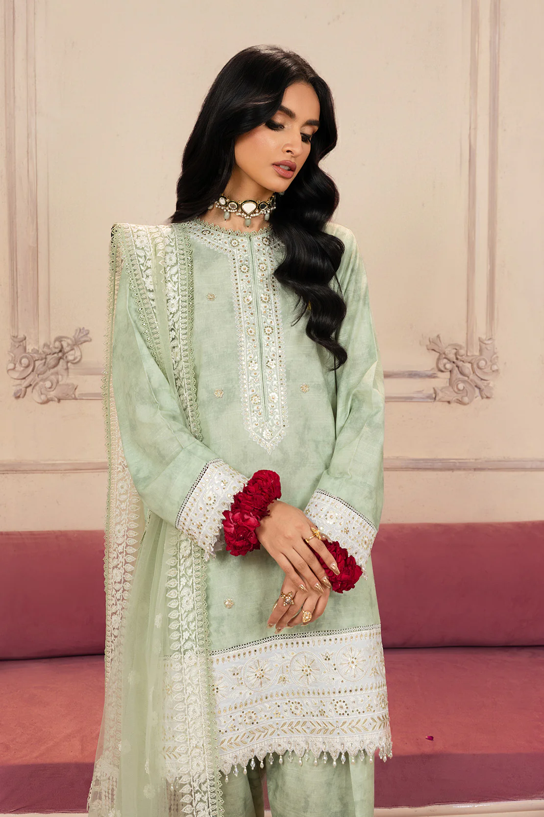 Premium - 3 Pc Khaddar Suit (RTW) - Image 7