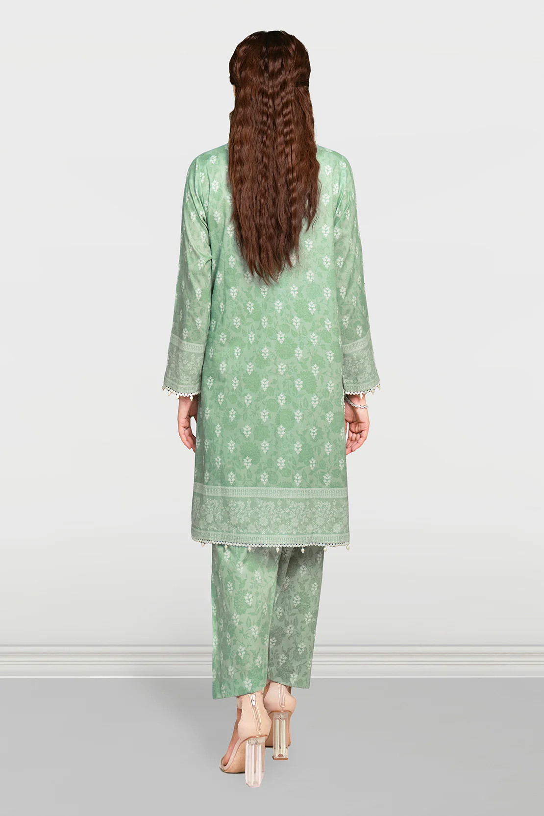 Printed - 2 Pc Cotton Viscose Suit - Image 5