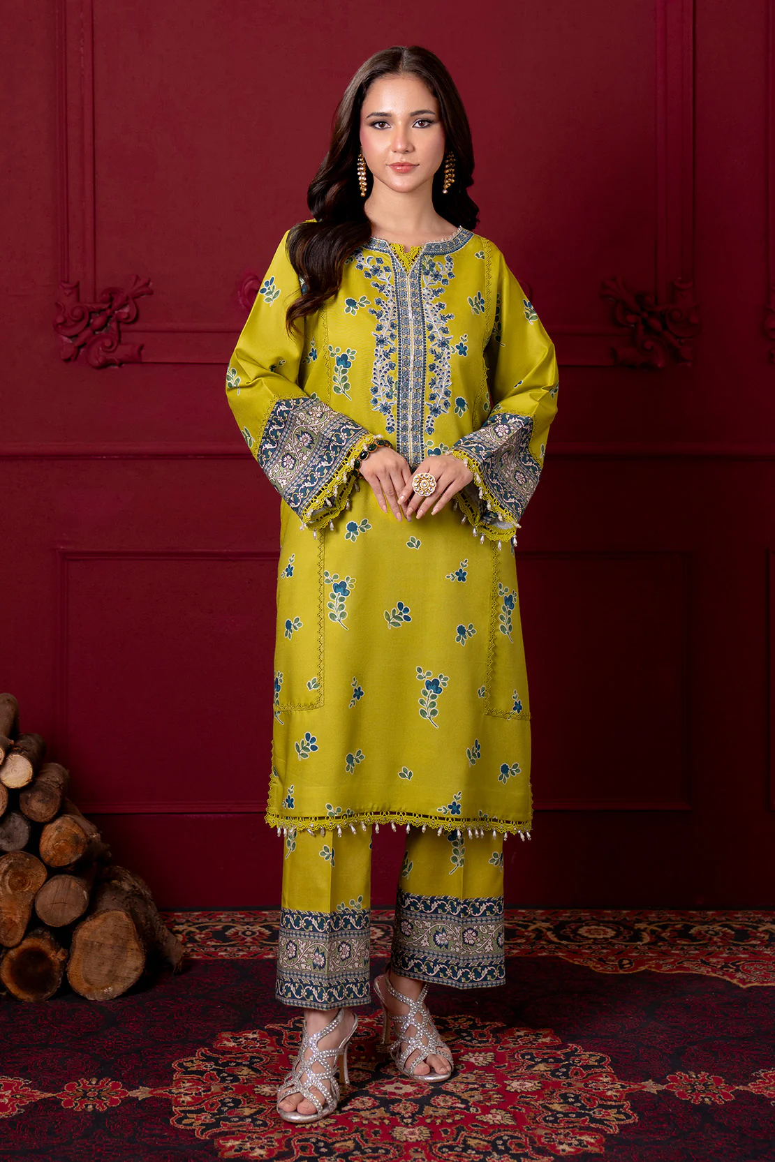 Embroidered - 2 Pc Linen Suit
