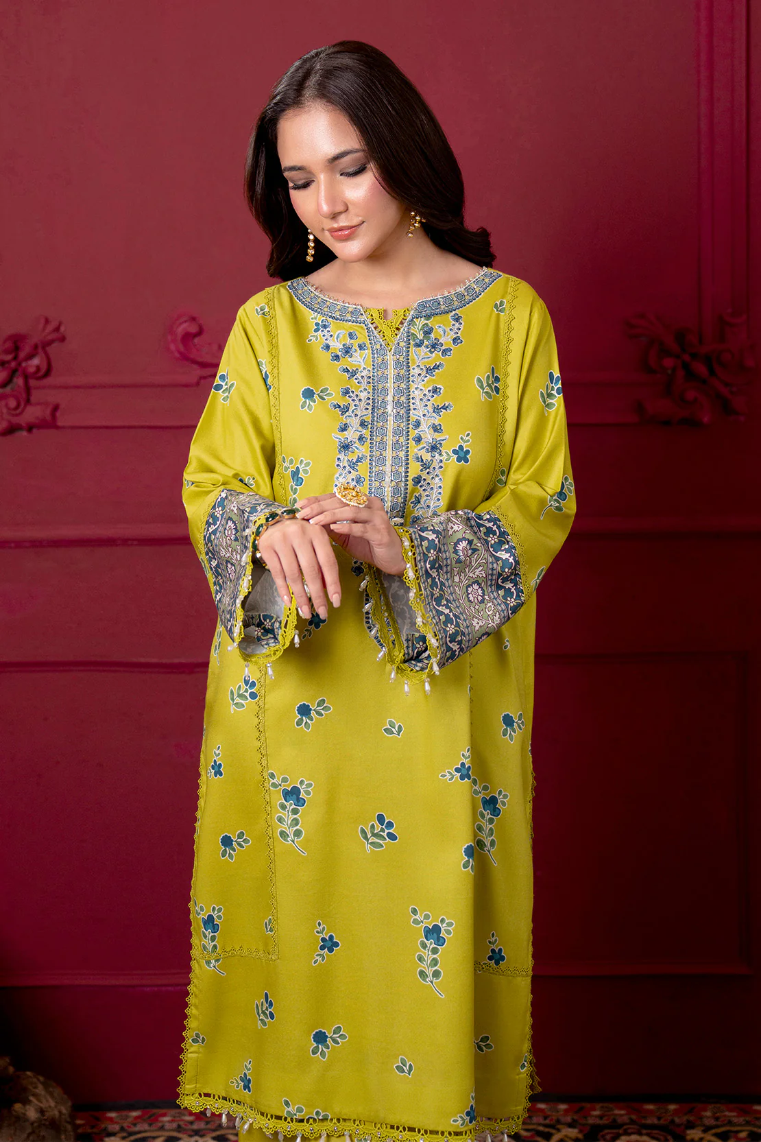 Embroidered - 2 Pc Linen Suit - Image 7