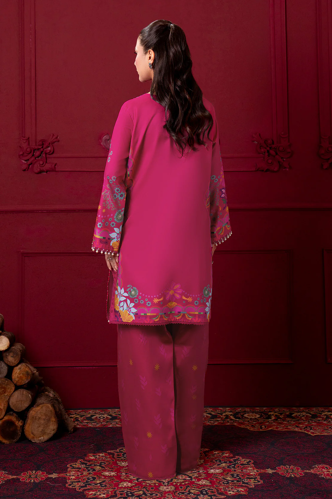 Embroidered - 2 Pc Linen Suit - Image 8