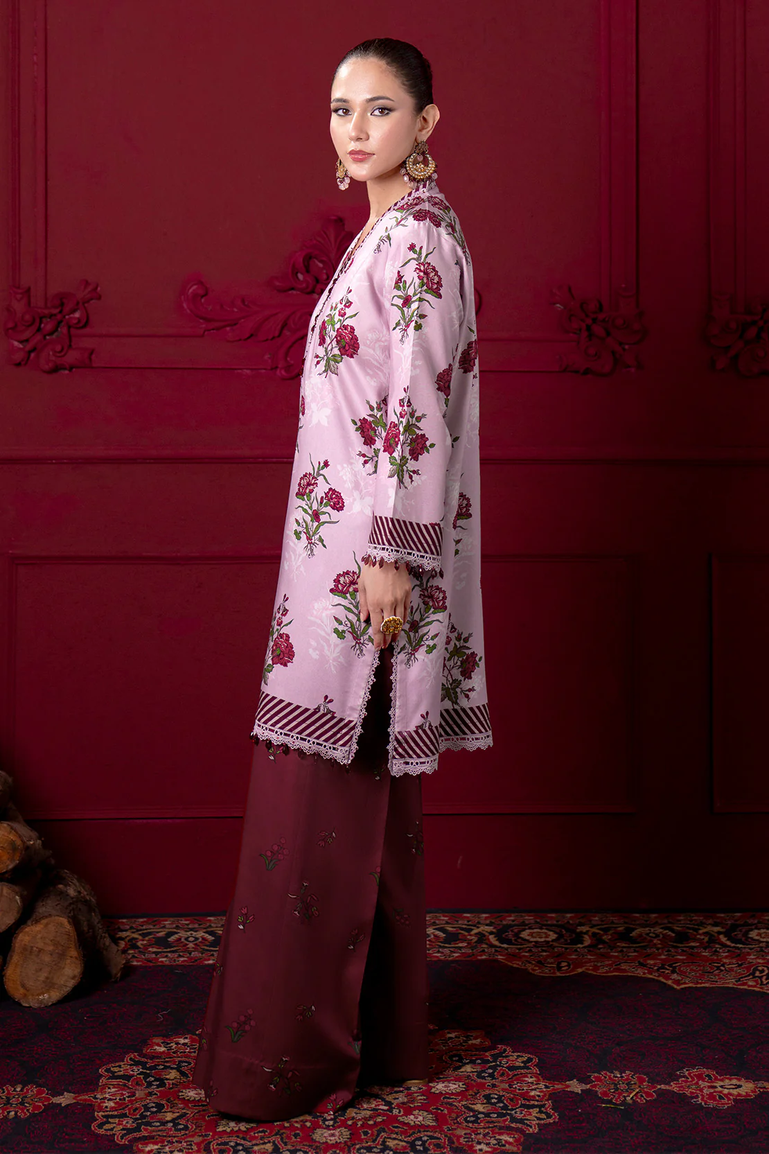 Printed - 2 Pc Linen Suit - Image 5